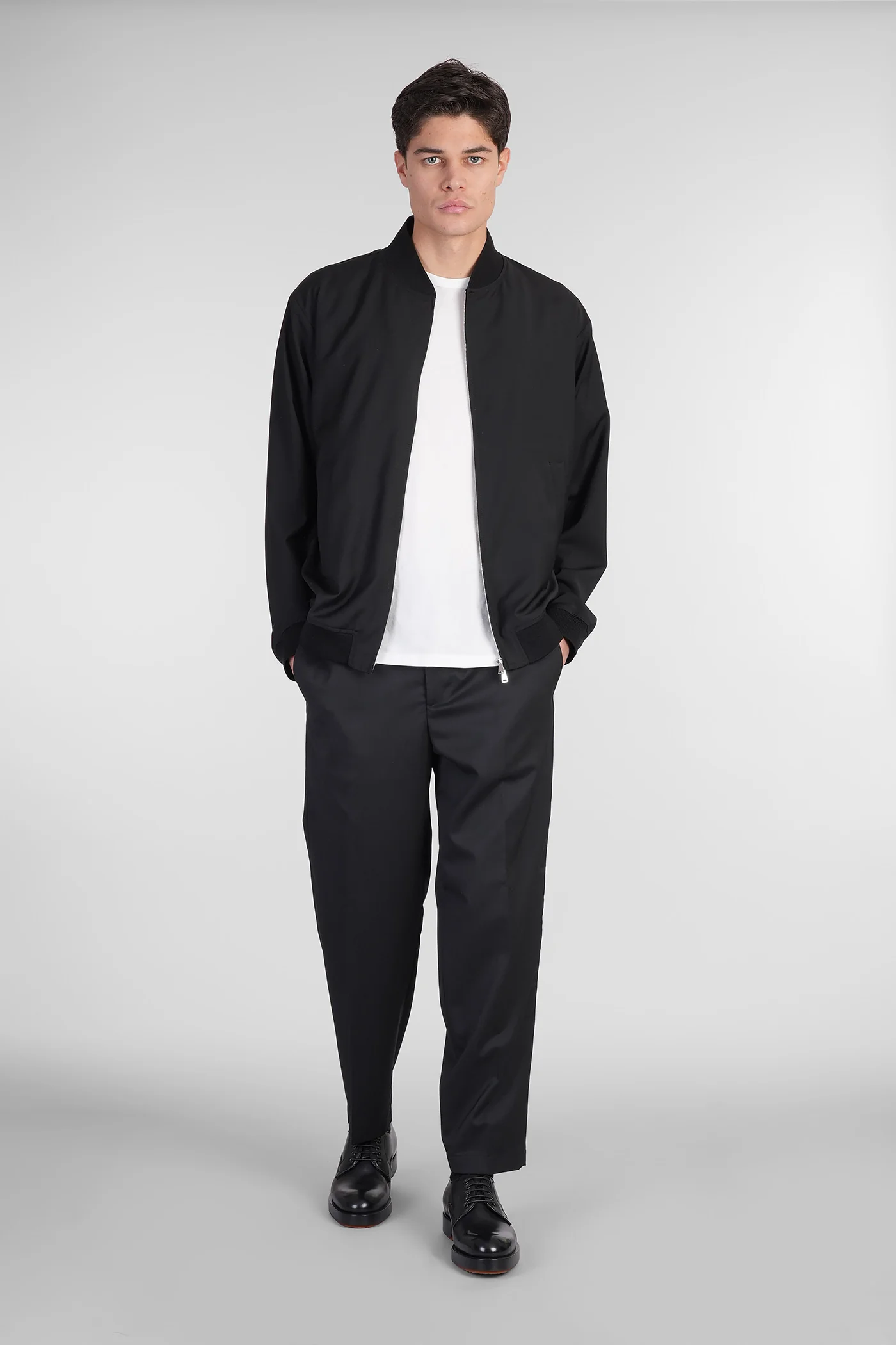 Portofinos Pants in black wool - Image 2
