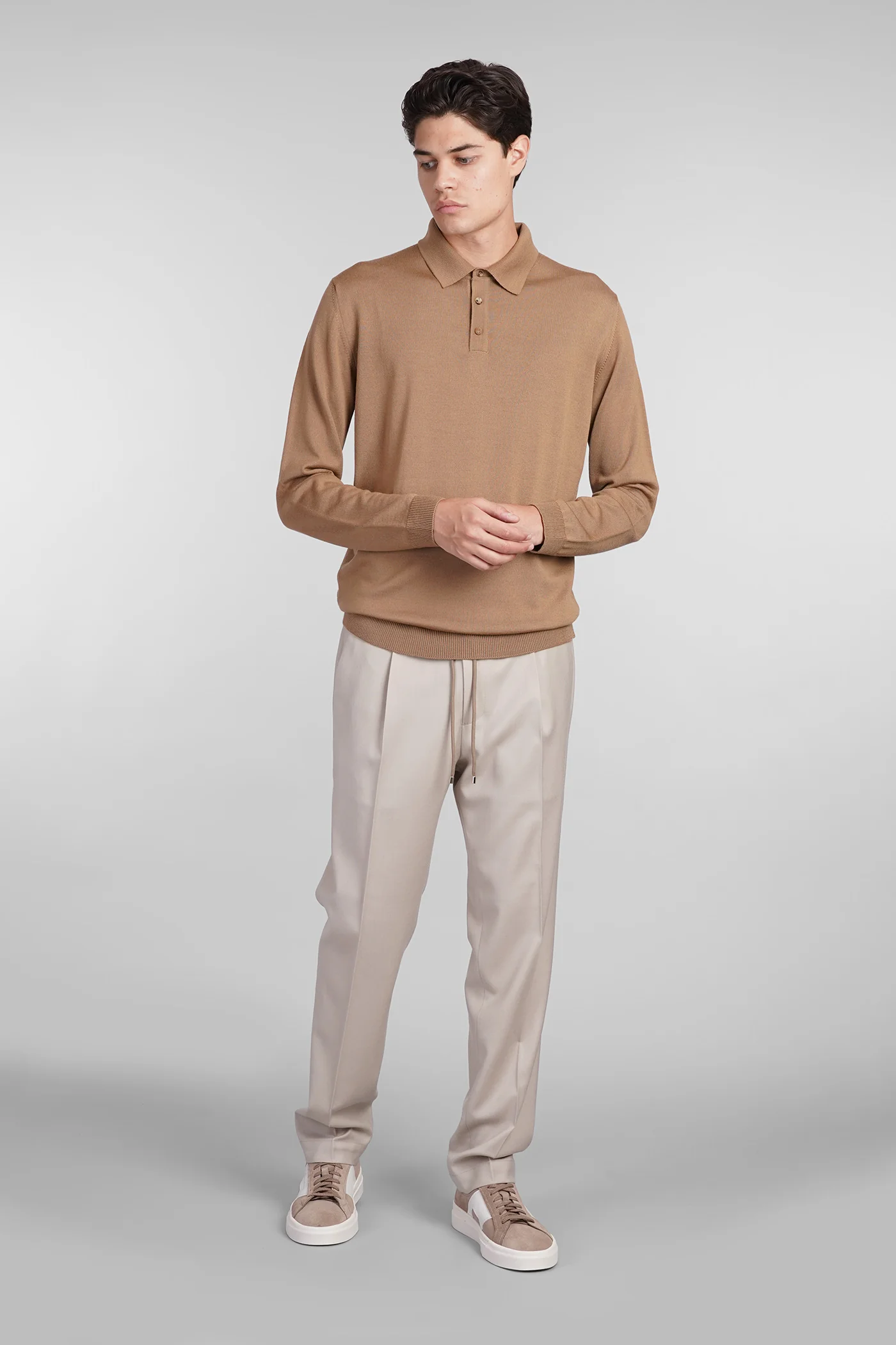 Wimbledons Pants in beige wool - Image 2