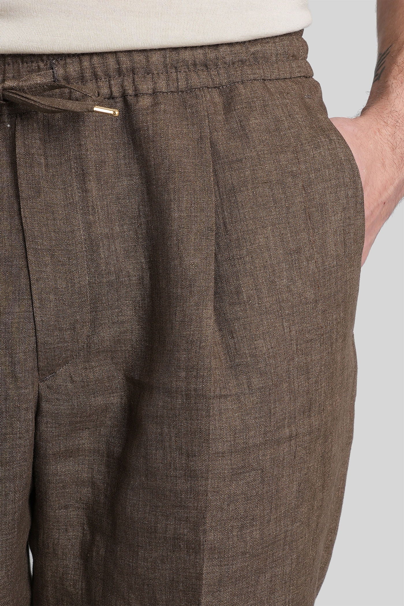 Wimbledons Pants in brown wool - Image 5