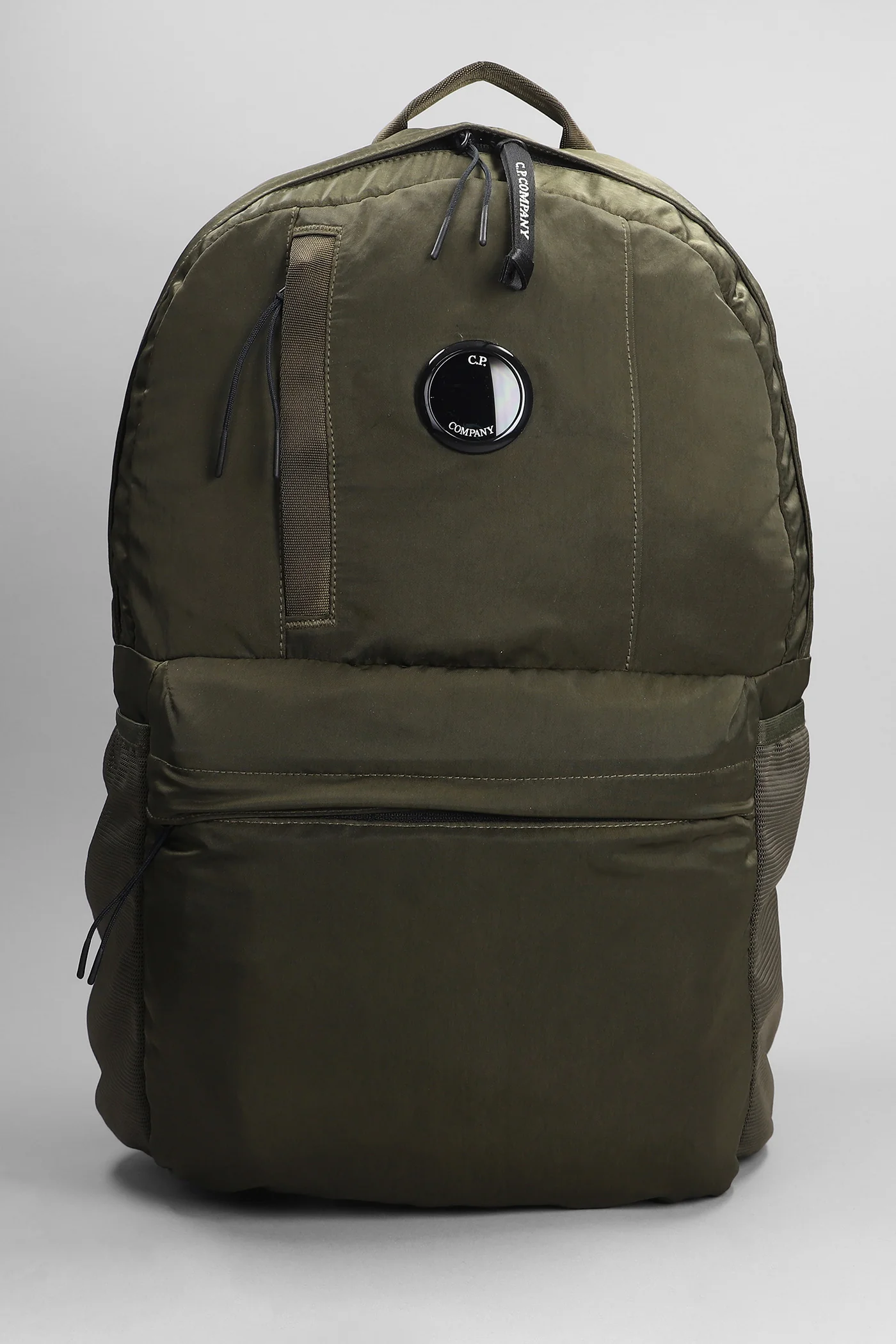 Nylon b Backpack in green polyester