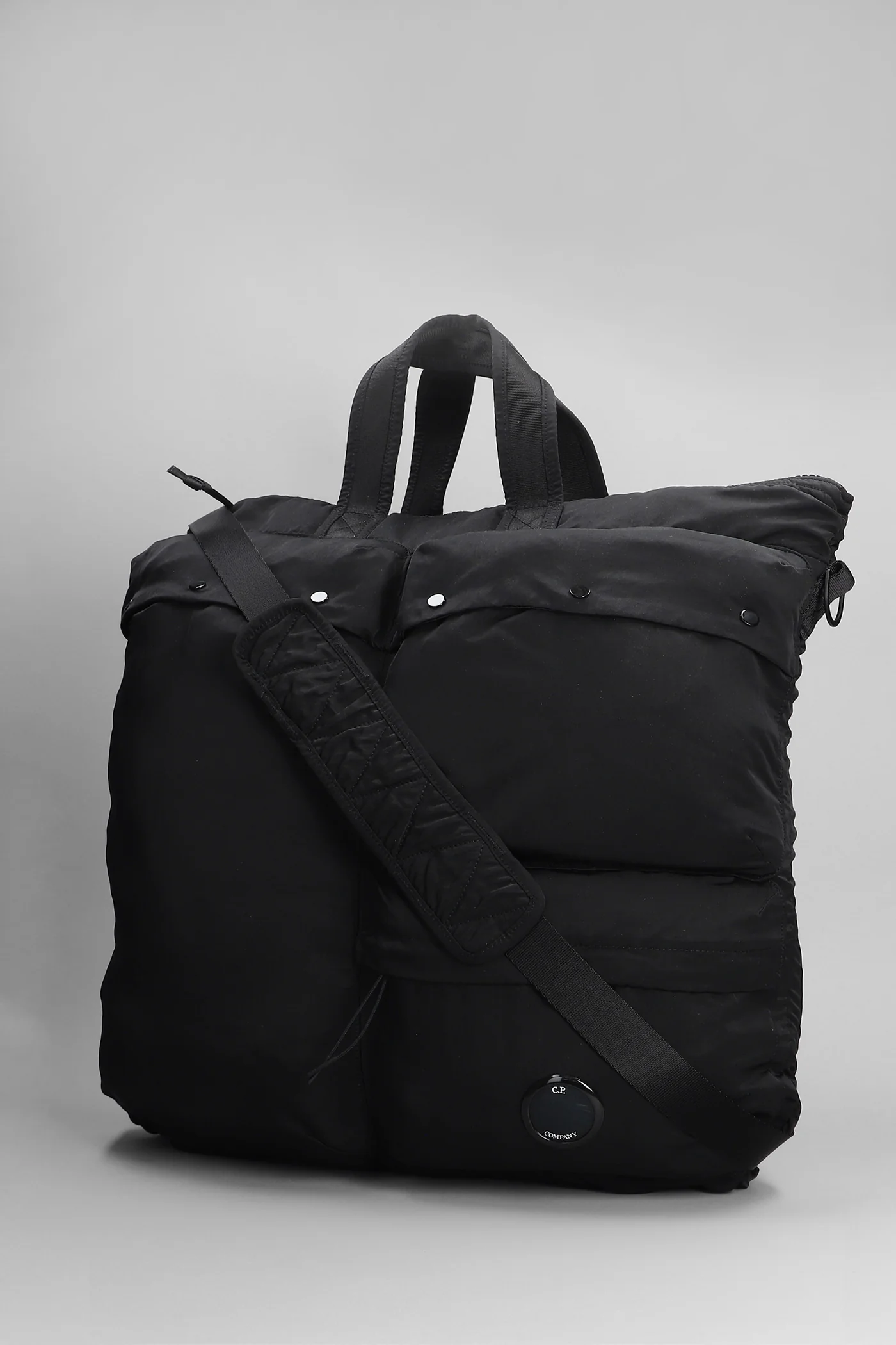 Nylon b Tote in black polyamide - Image 2