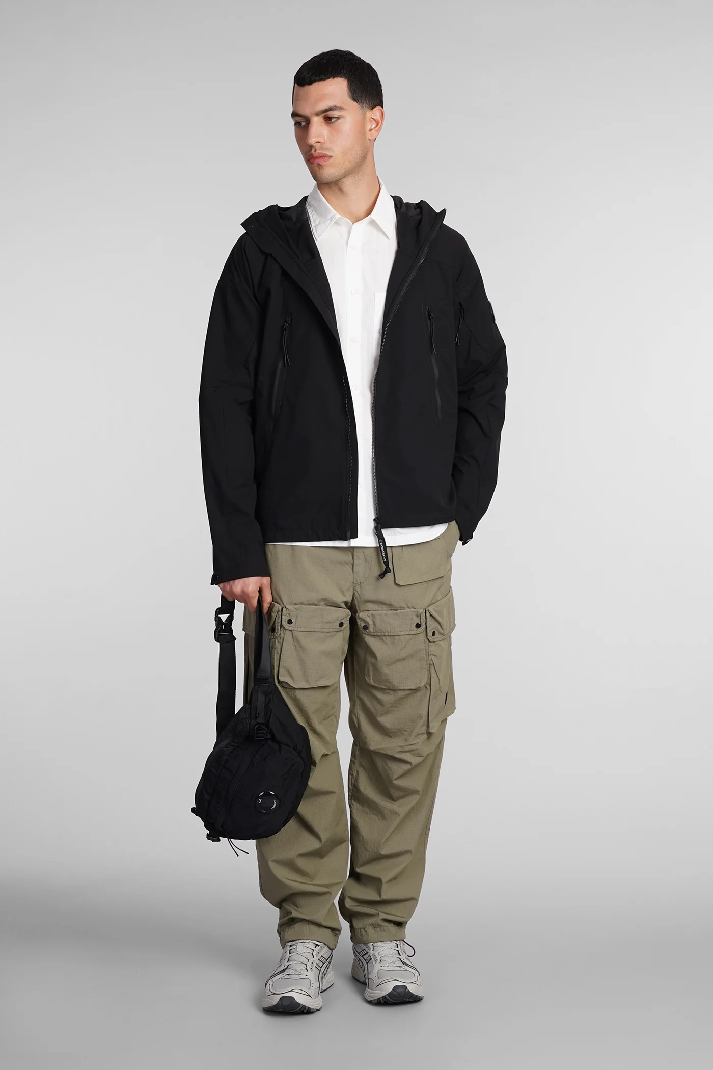 Rip stop Pants in green cotton - Image 2