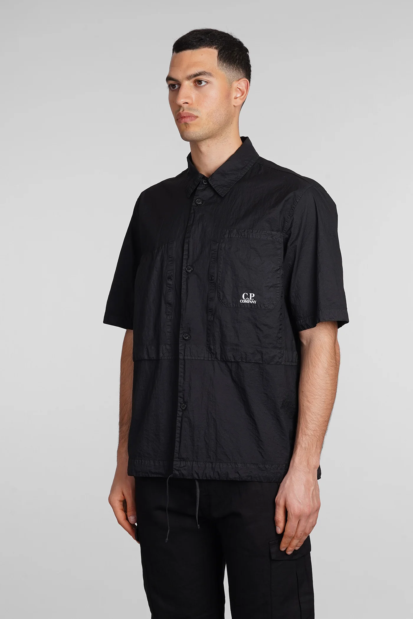 Shirt in black polyamide - Image 4