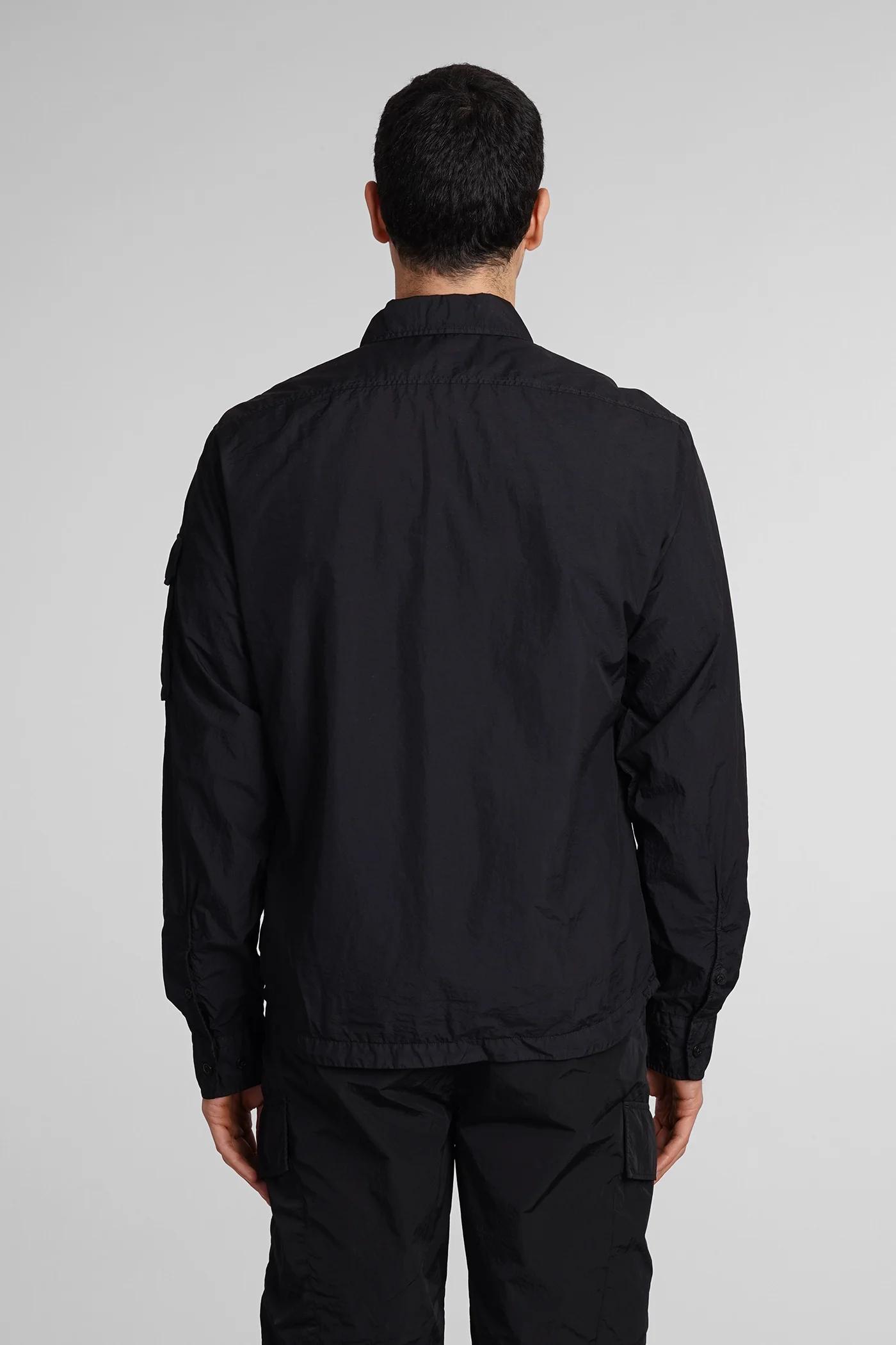 Taylon l Casual jacket in black polyamide - Image 3