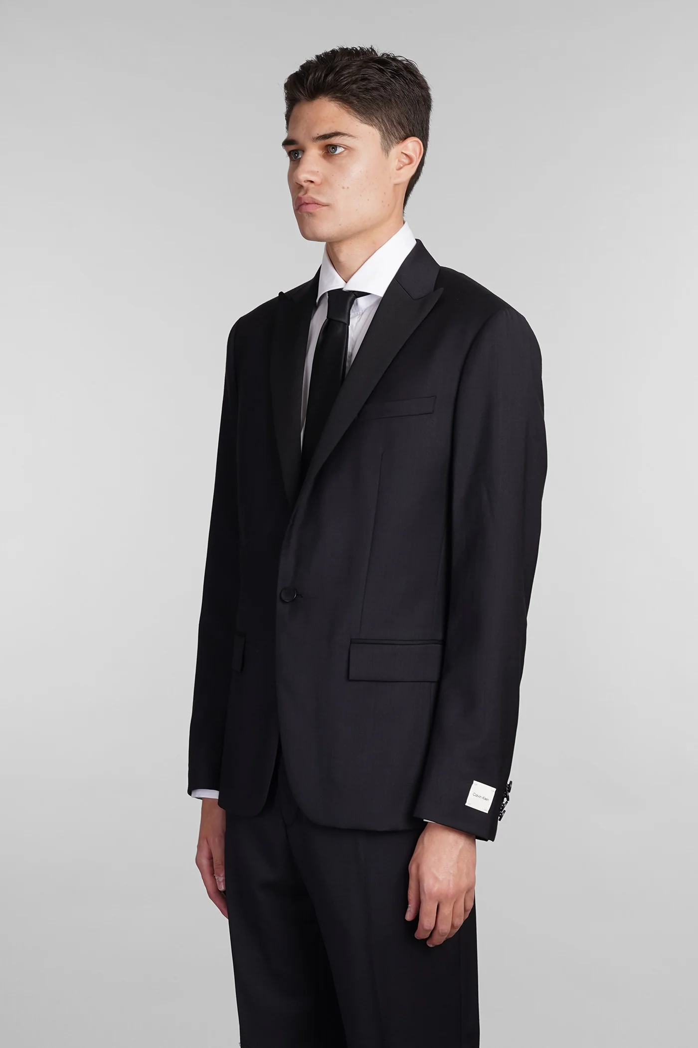 Blazer in black polyester - Image 4