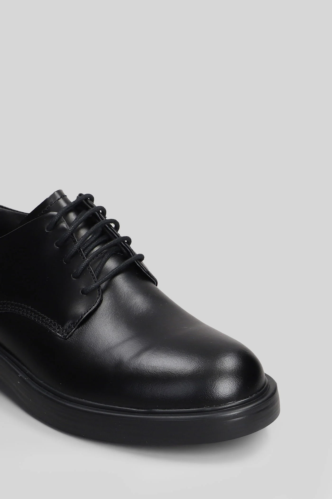 Dean Lace up shoes in black leather - Image 5