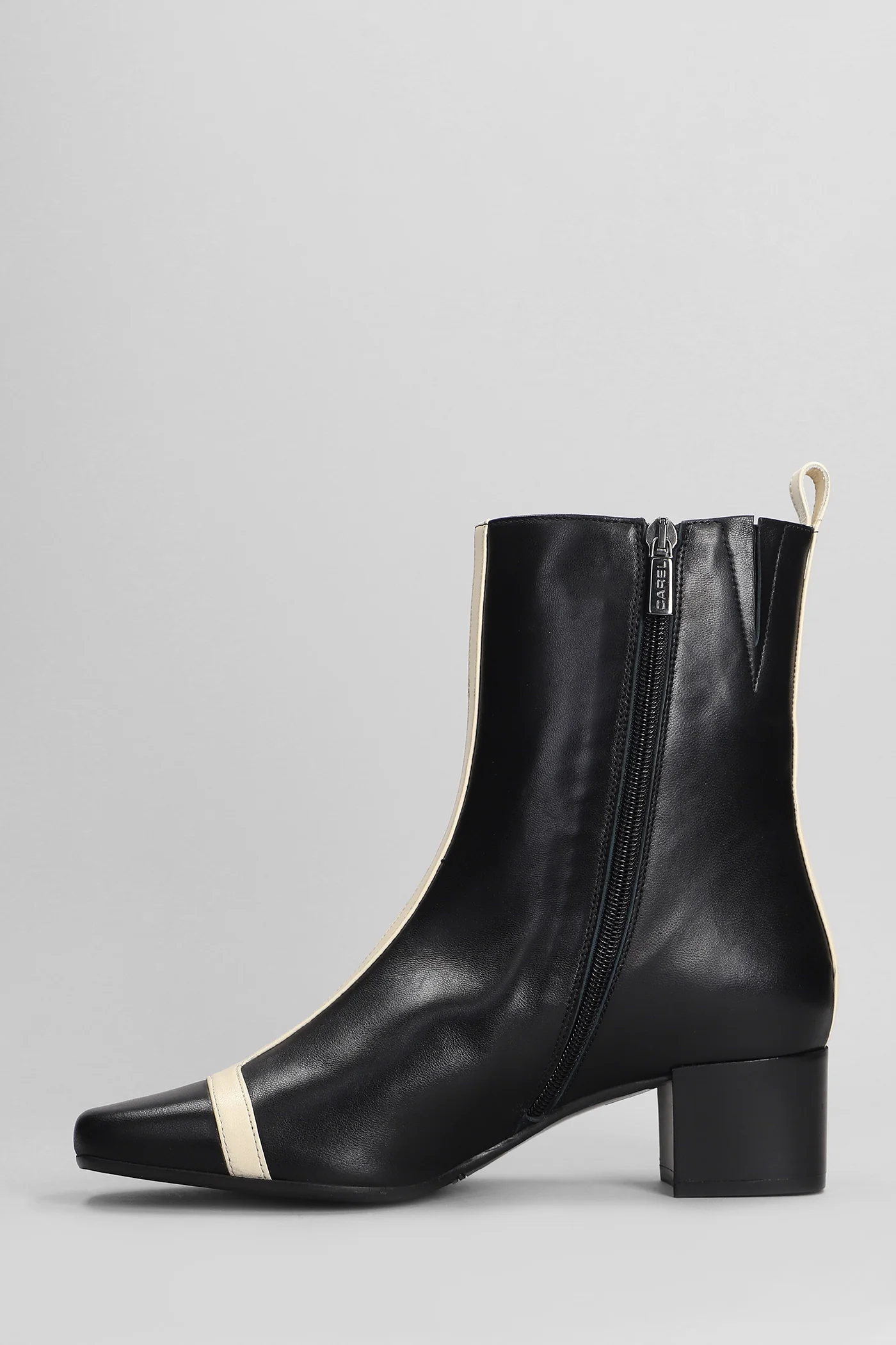Audrey High heels Ankle boots in black leather - Image 3
