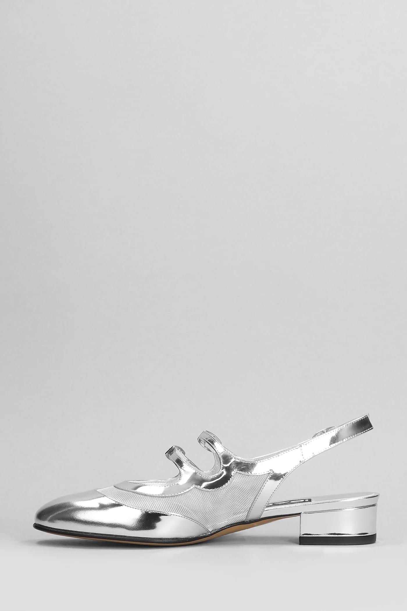 Pechenight Pumps in silver leather - Image 3