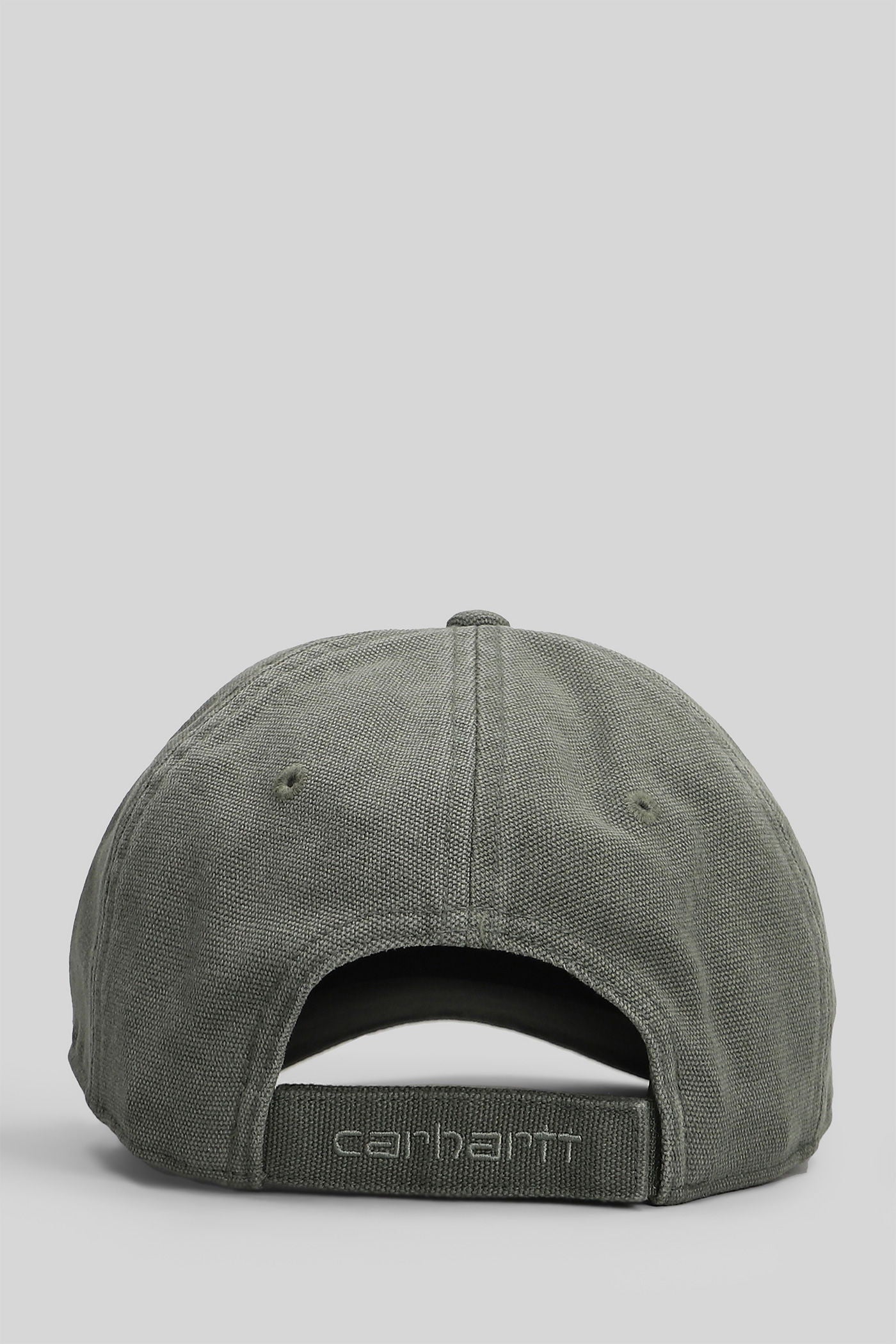 Canvas cap Hats in green cotton - Image 3
