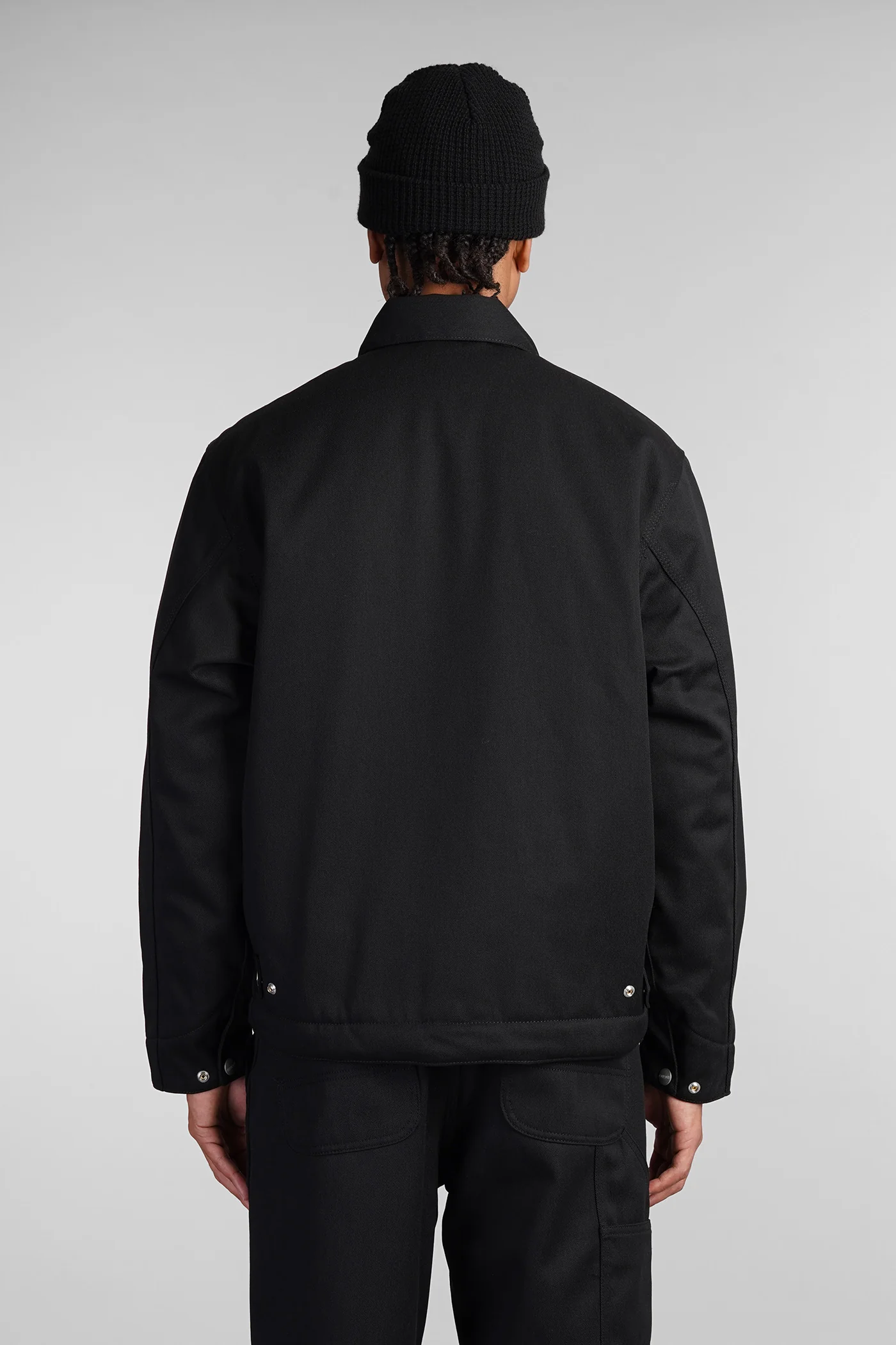 Casual jacket in black polyester - Image 3