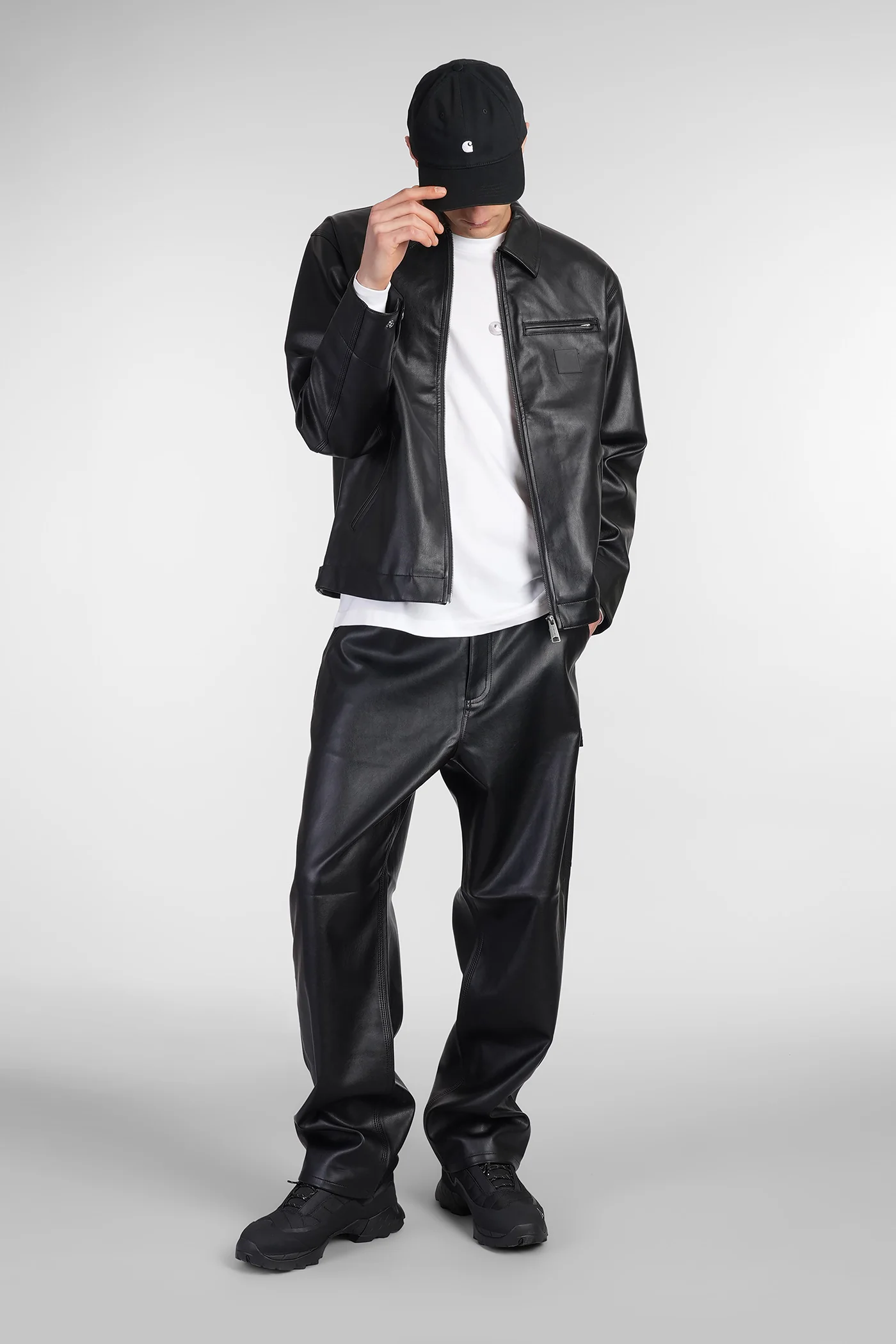 Detroit Jacket in black leather - Image 2