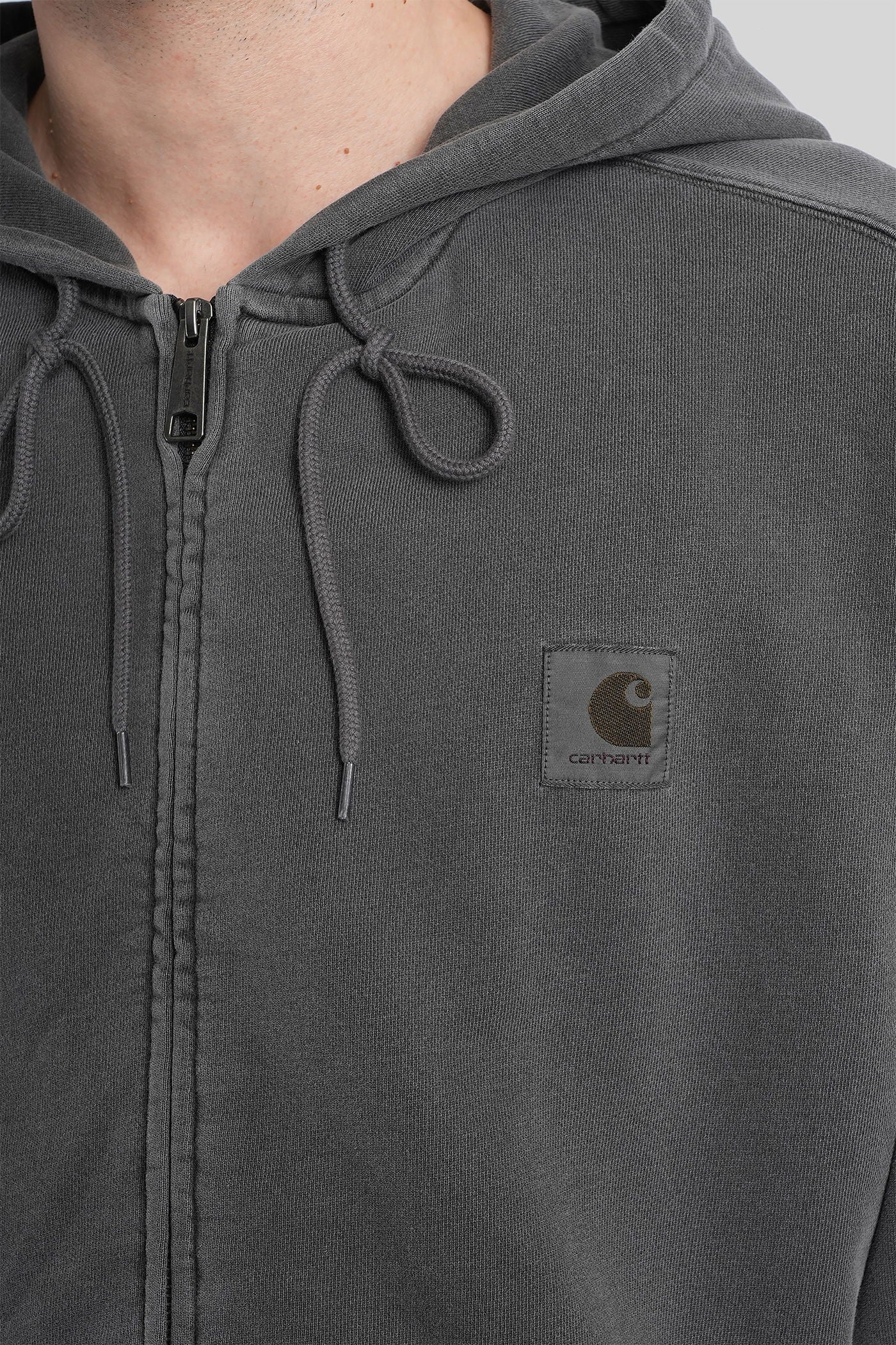 Hooded nelson jacket Sweatshirt in grey cotton - Image 5