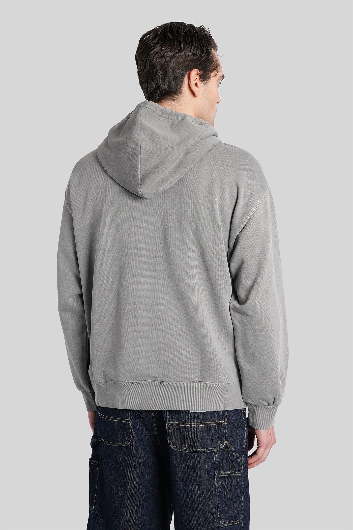 Hooded nelson sweat Sweatshirt in grey cotton - Image 3