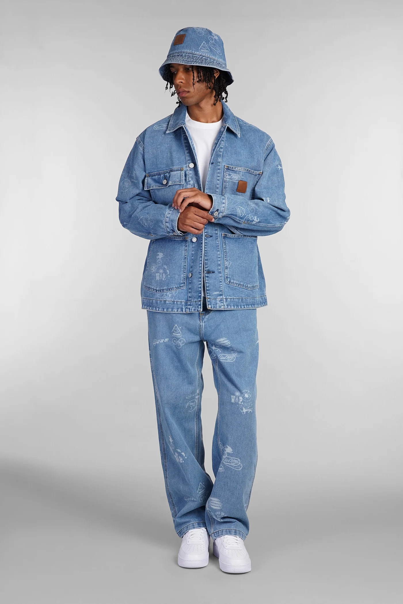 Jeans in cyan denim - Image 2