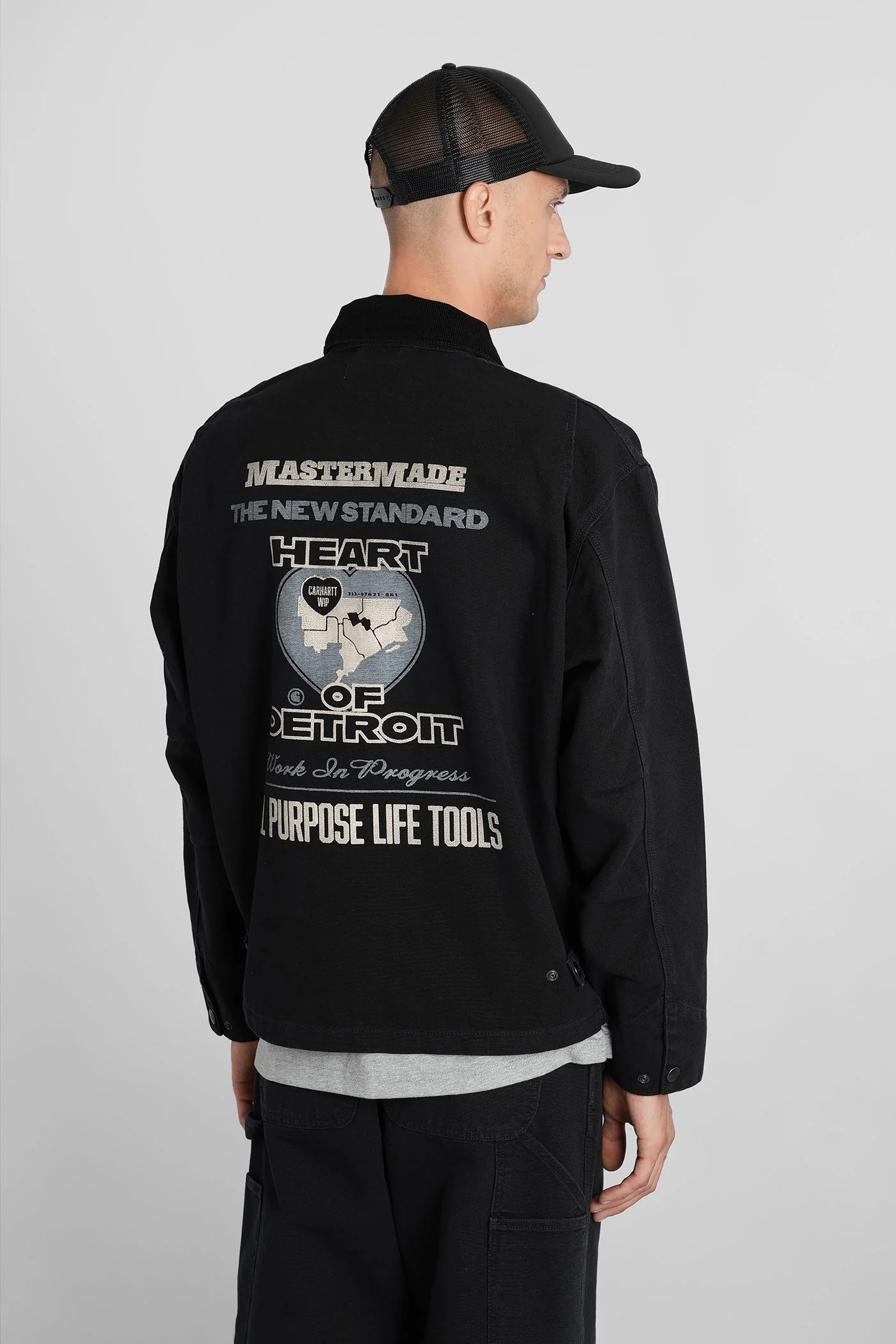 Og Arcan Graphic Casual jacket in black cotton - Image 3