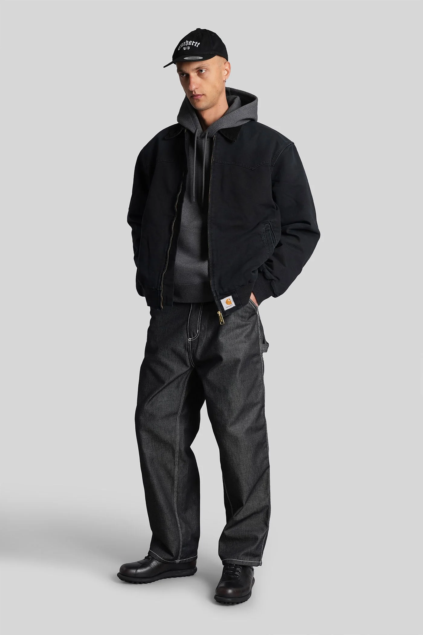 Og sant fe jacket Bomber Jacket in black denim - Image 2