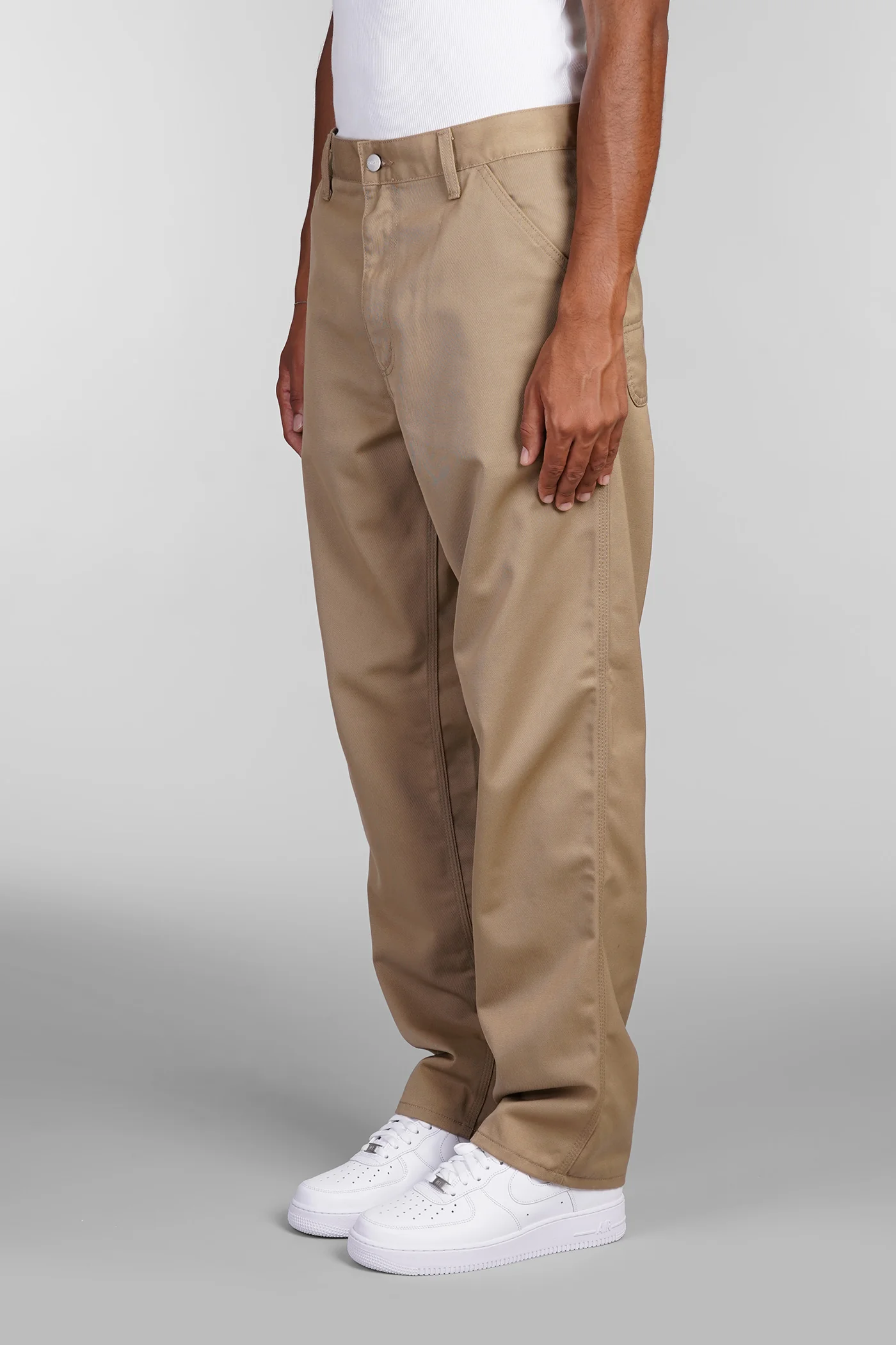 Pants in beige polyester - Image 4