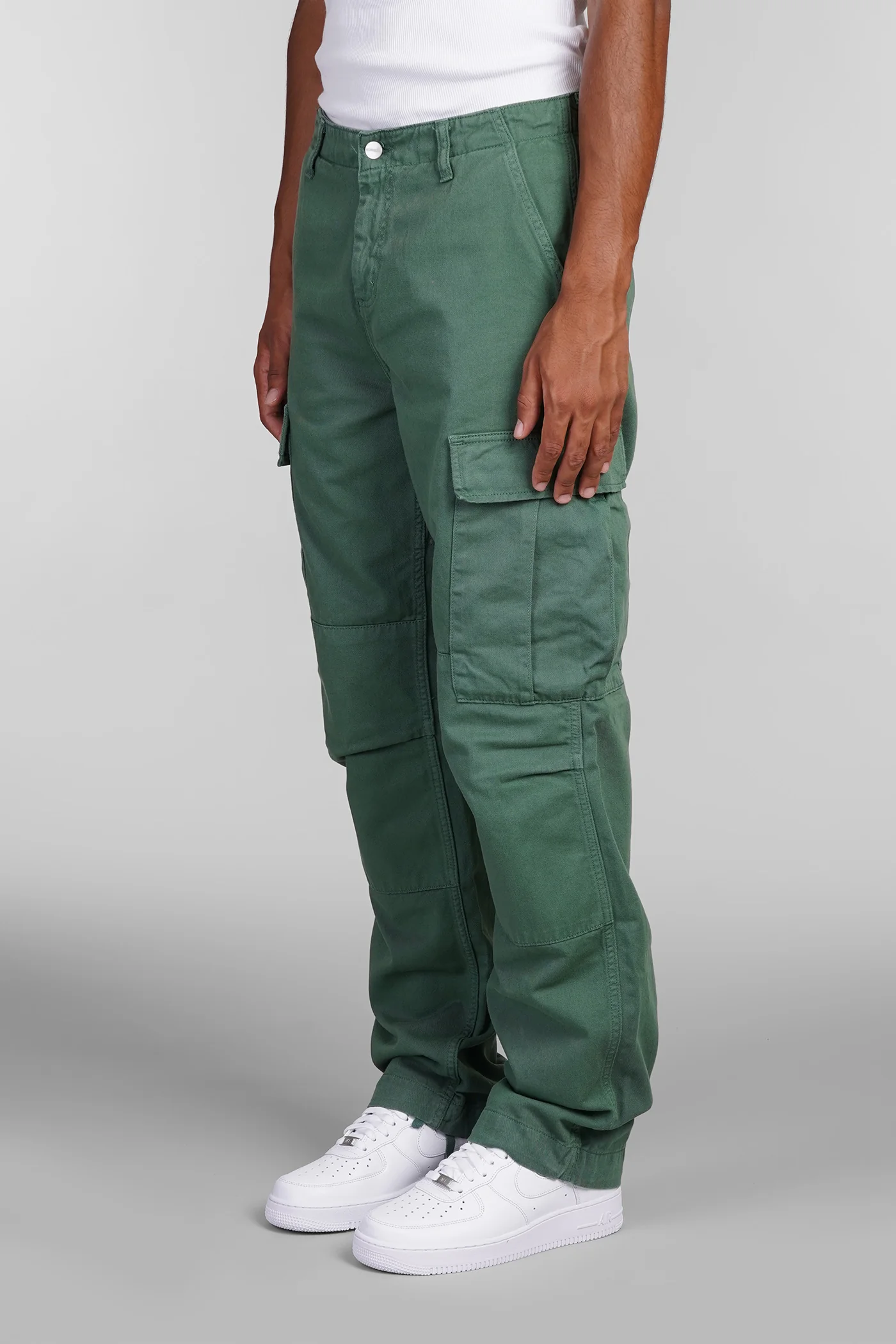 Pants in green cotton - Image 4