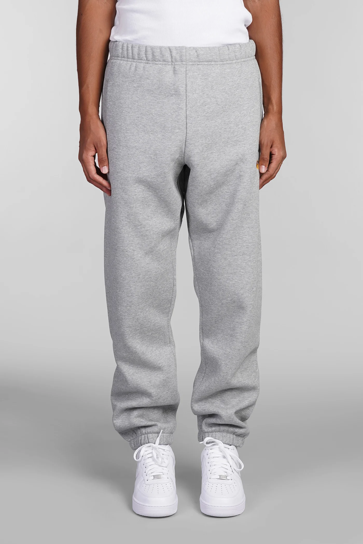 Pants in grey cotton