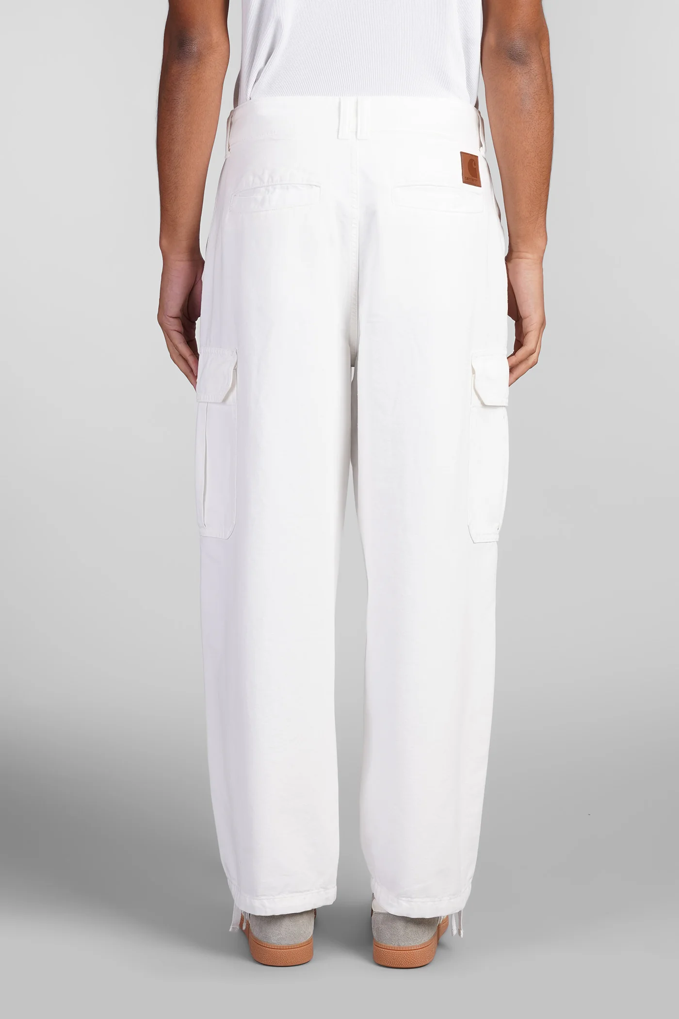 Pants in white cotton - Image 3