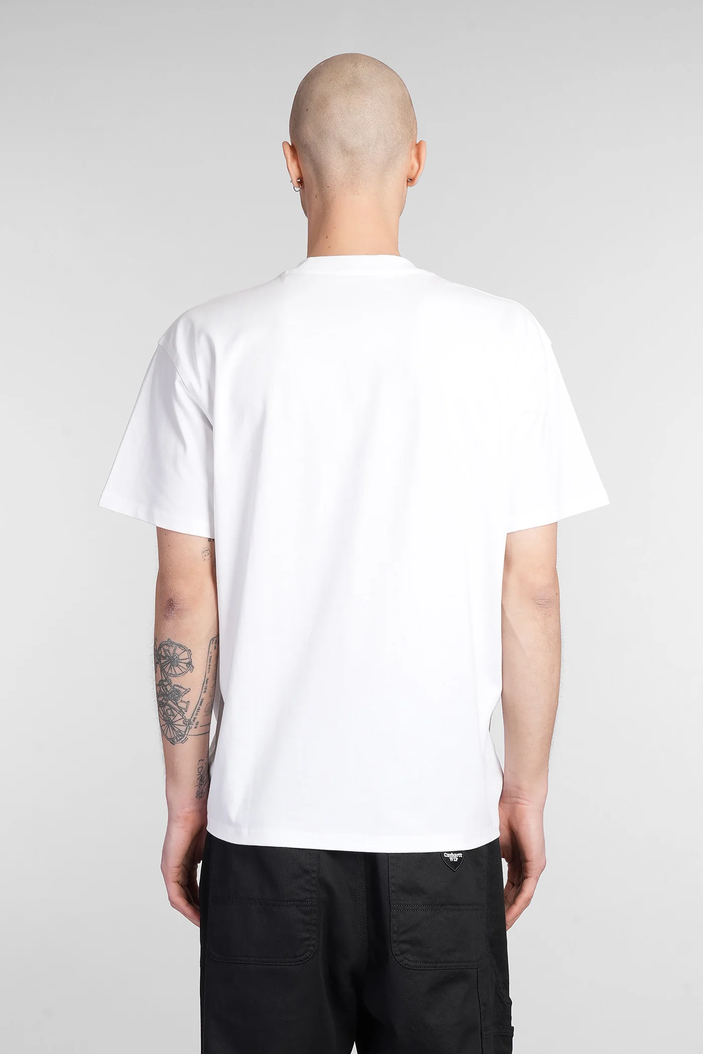 S-S American Script T-Shirt in white cotton - Image 3
