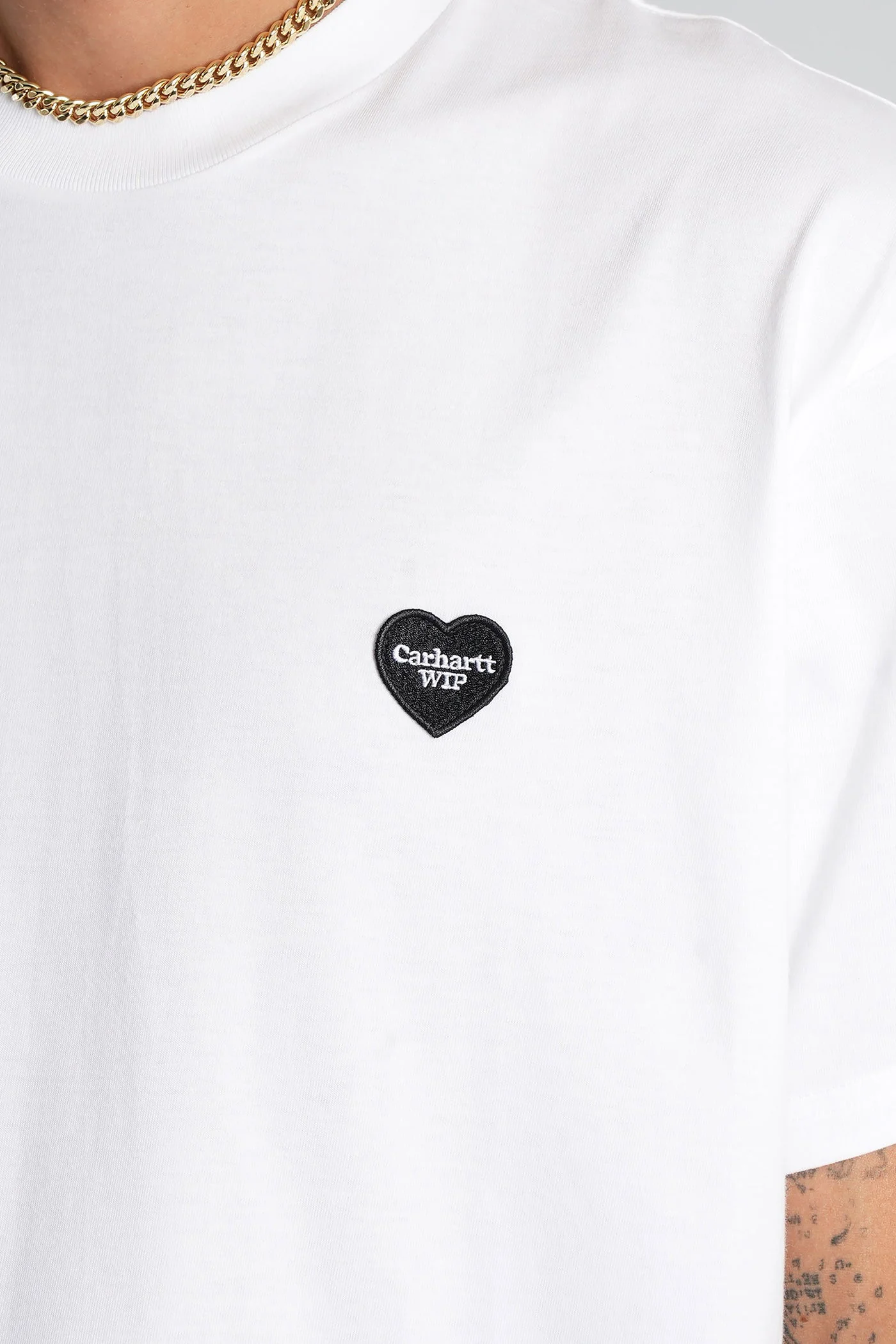 S-S Heart II Hartt T-Shirt in white cotton - Image 5