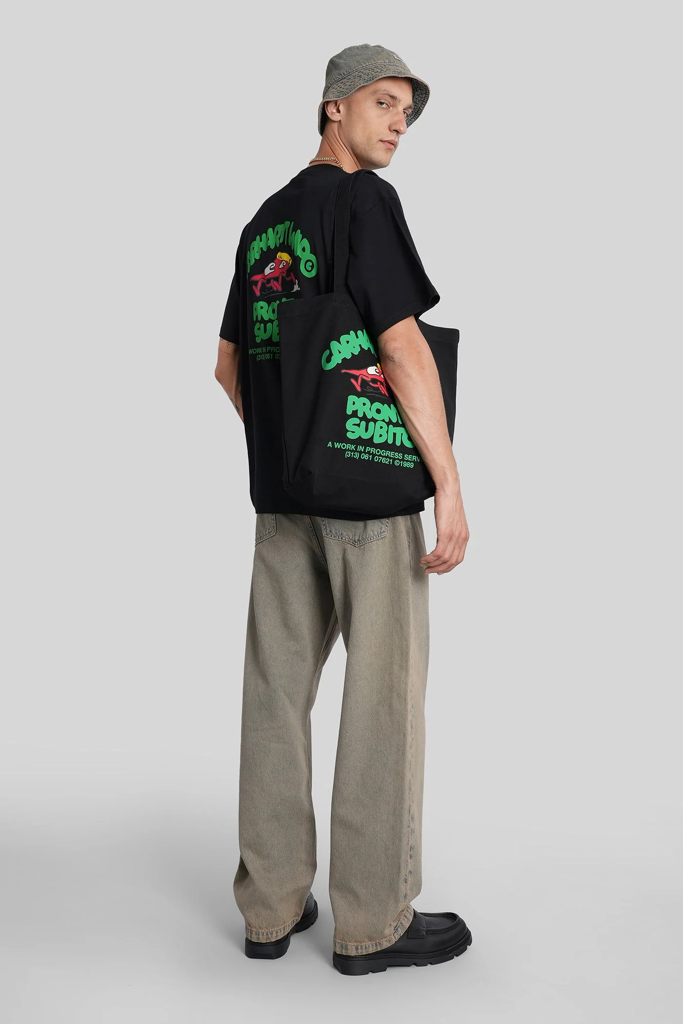 S-S Pronto T-Shirt in black cotton - Image 2