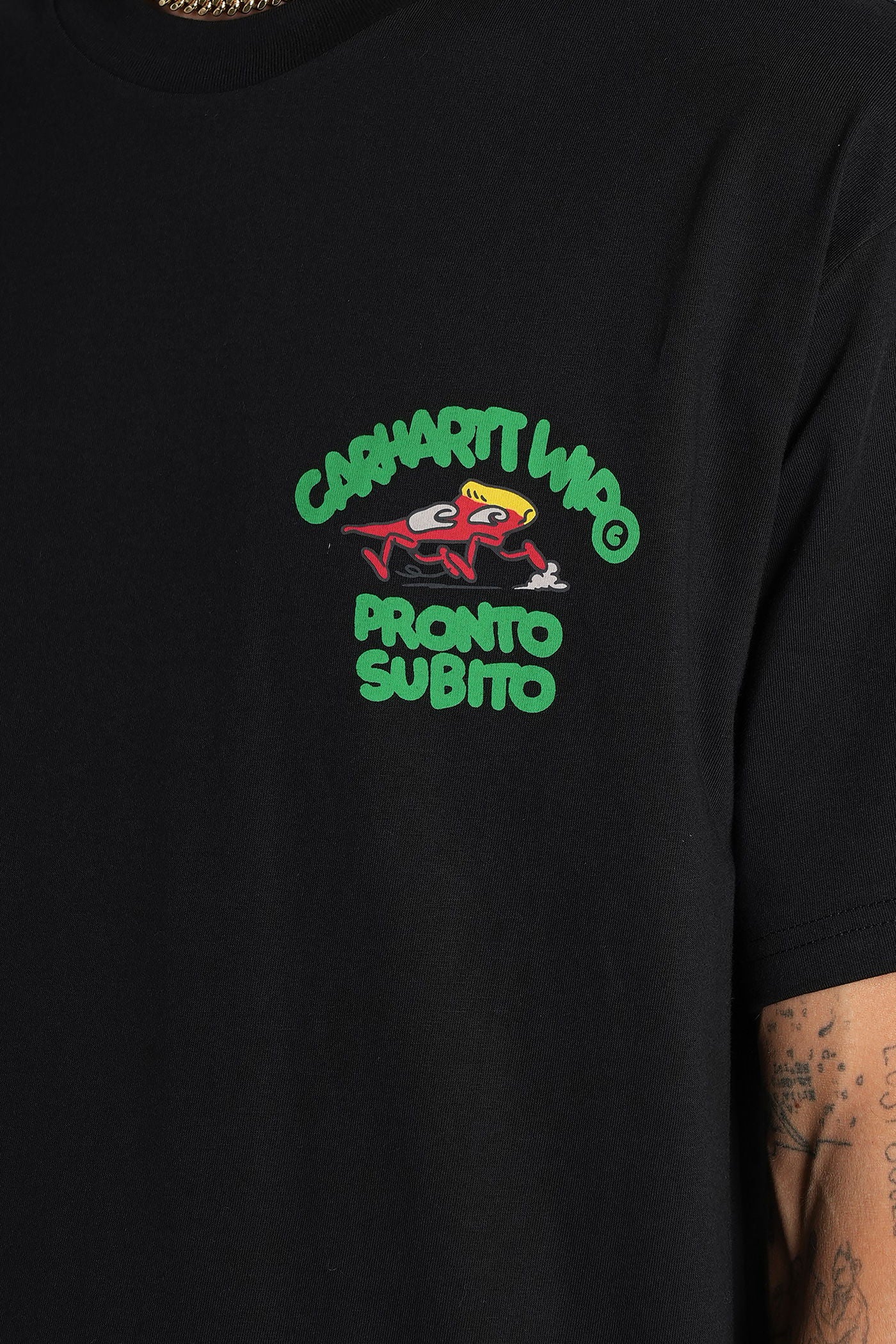 S-S Pronto T-Shirt in black cotton - Image 5