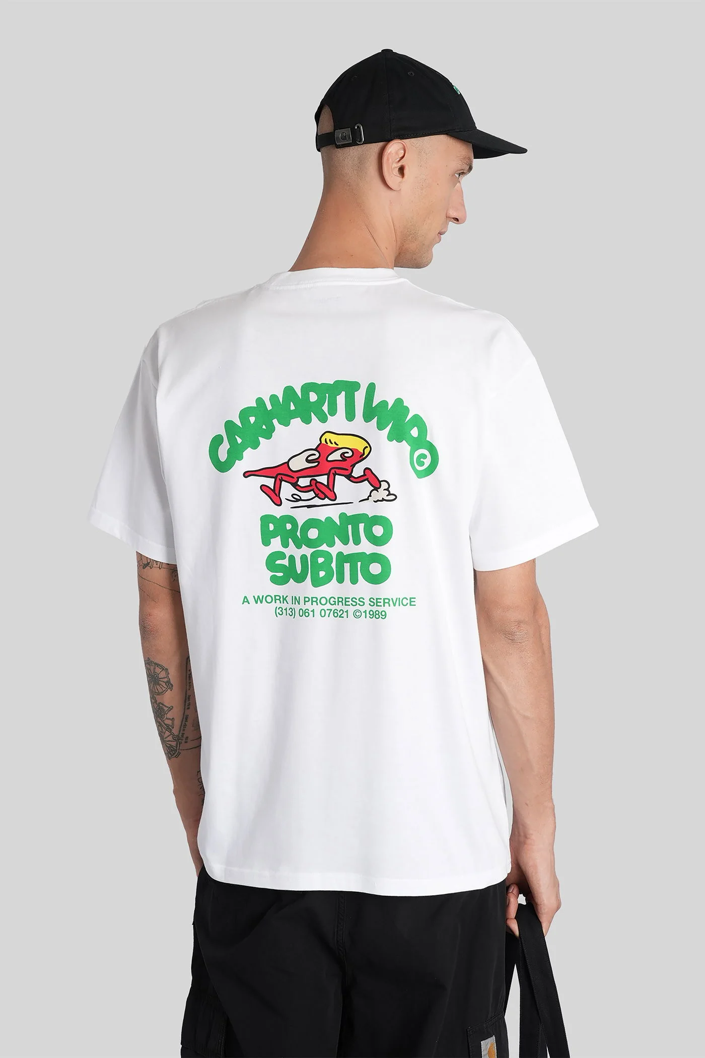S-S Pronto T-Shirt in white cotton - Image 3