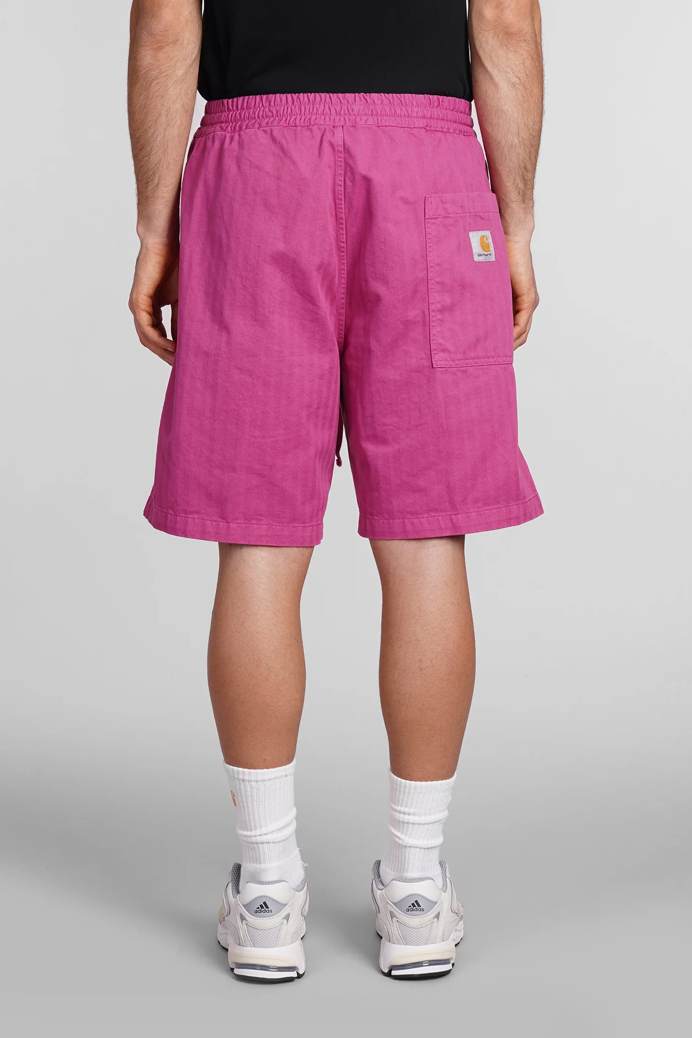 Shorts in fuxia cotton - Image 3
