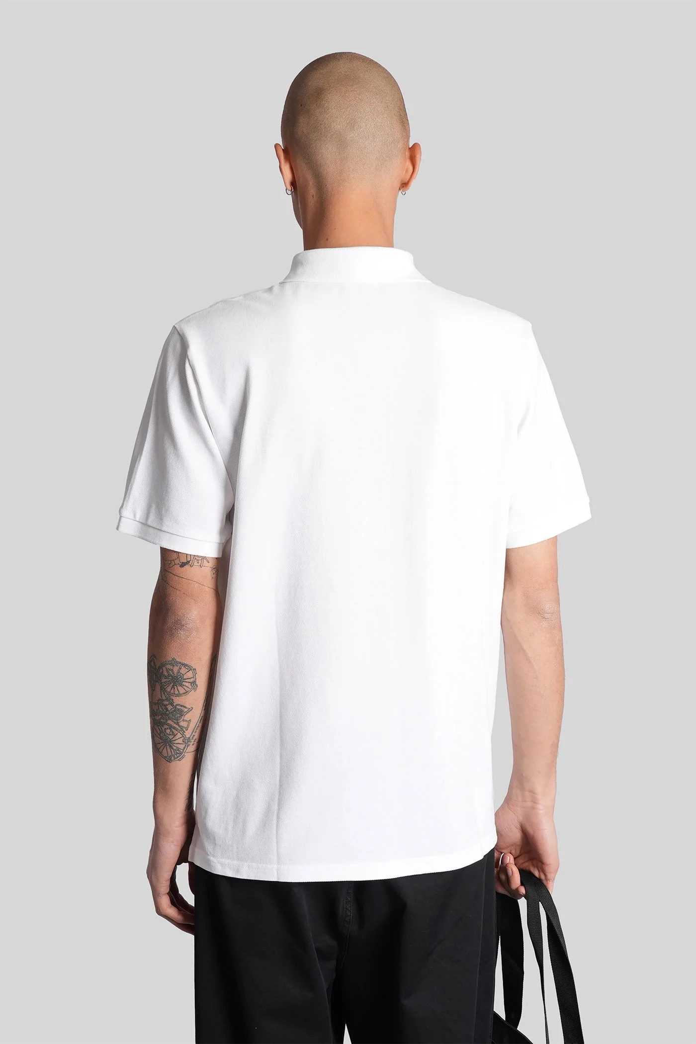 Ss chase pique polo Polo in white cotton - Image 3