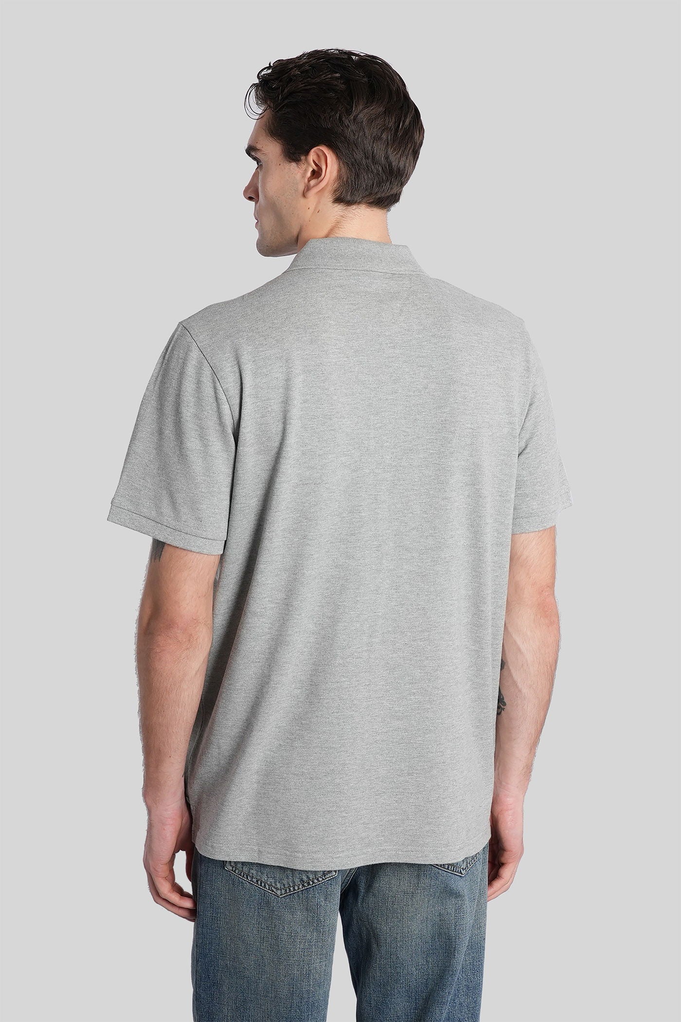 Ss chase polo Polo in grey cotton - Image 3
