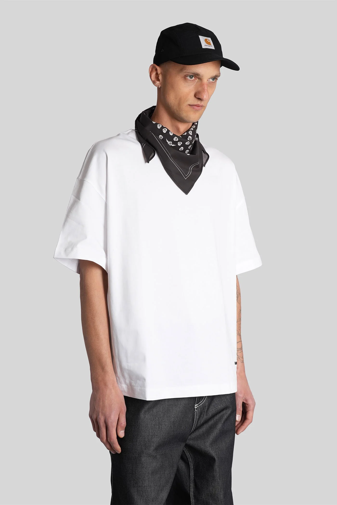 Ss link script tee T-Shirt in white cotton - Image 4