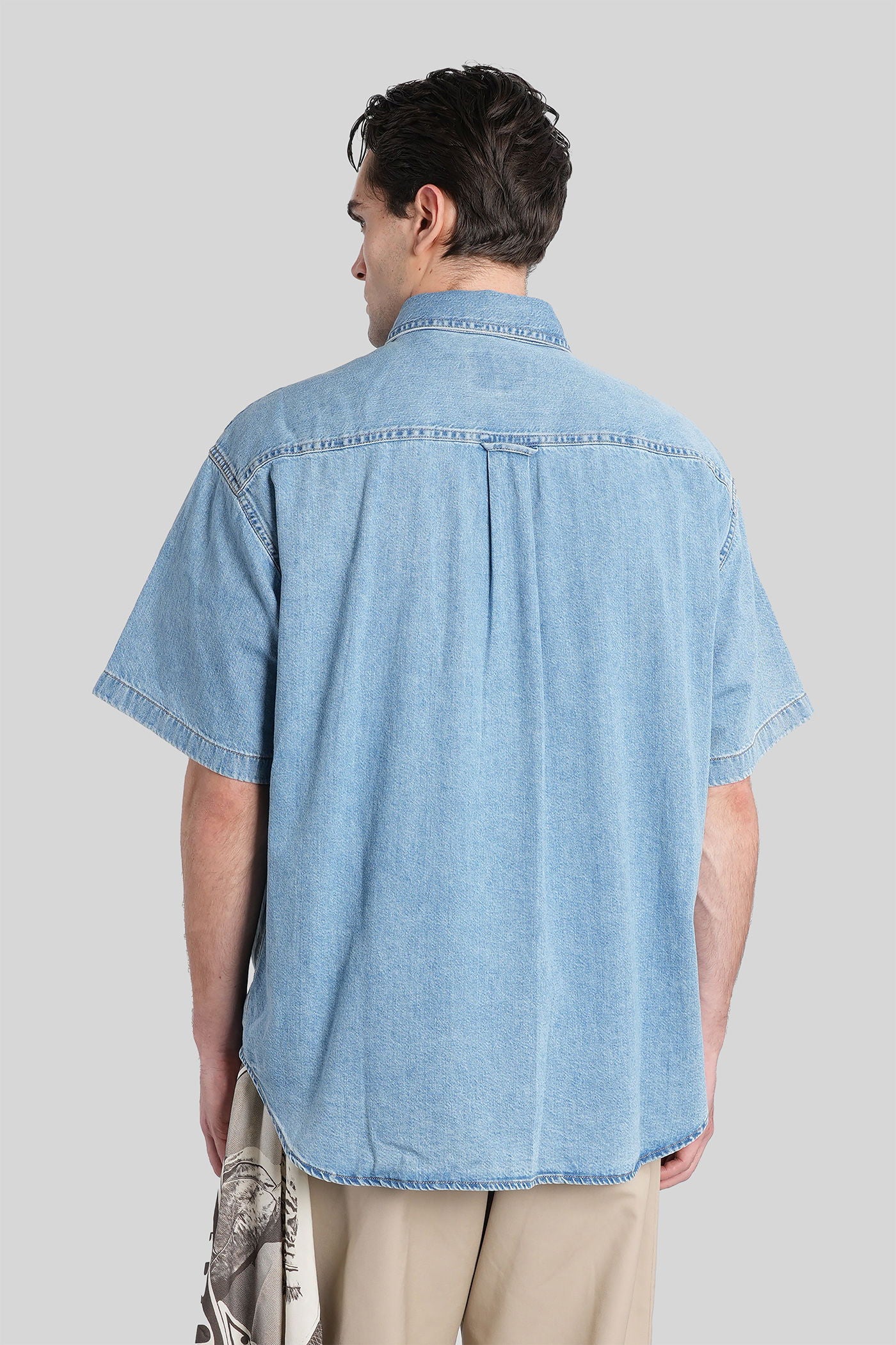 Ss lucas shirt Shirt in blue cotton - Image 3