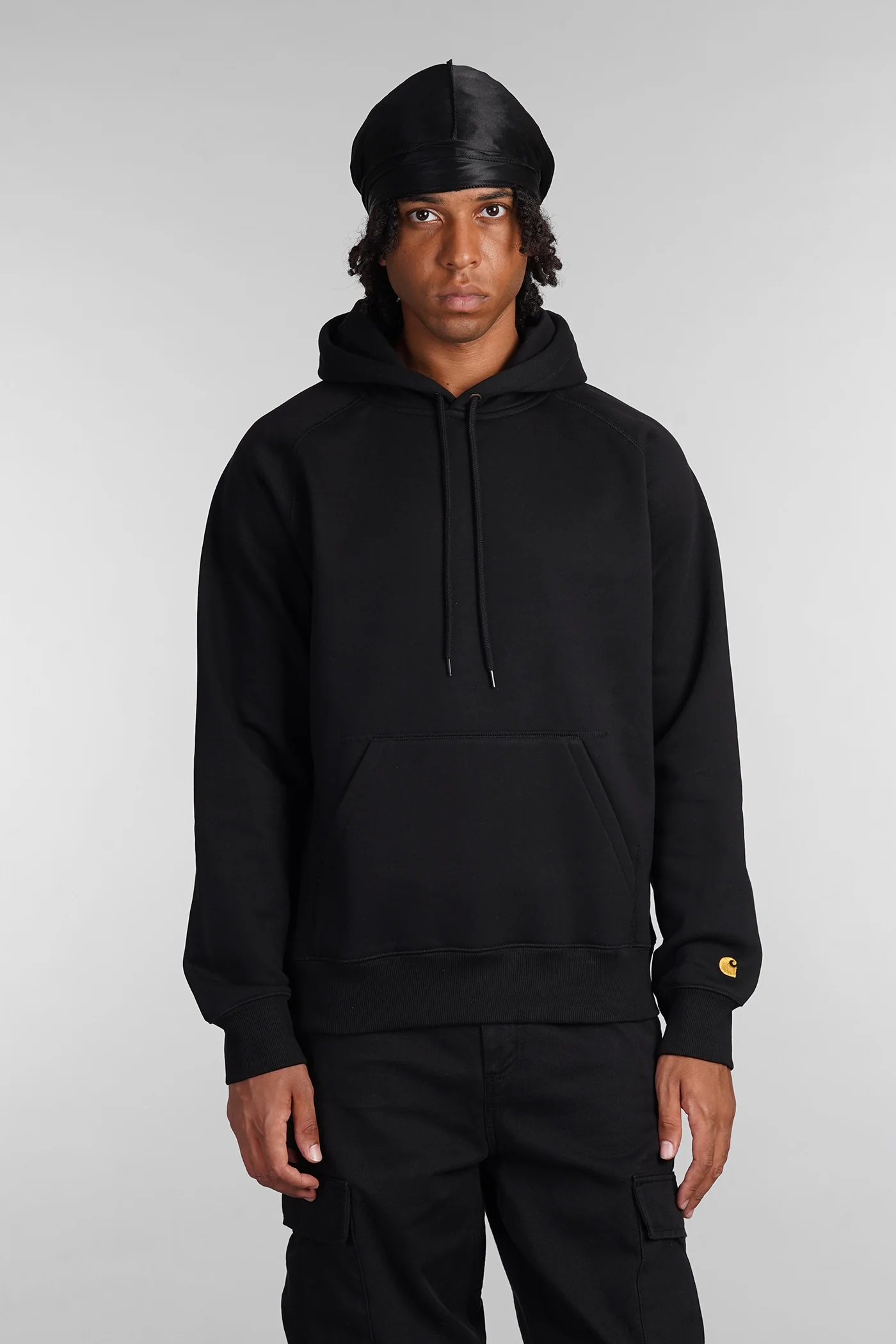 Sweatshirt in black cotton