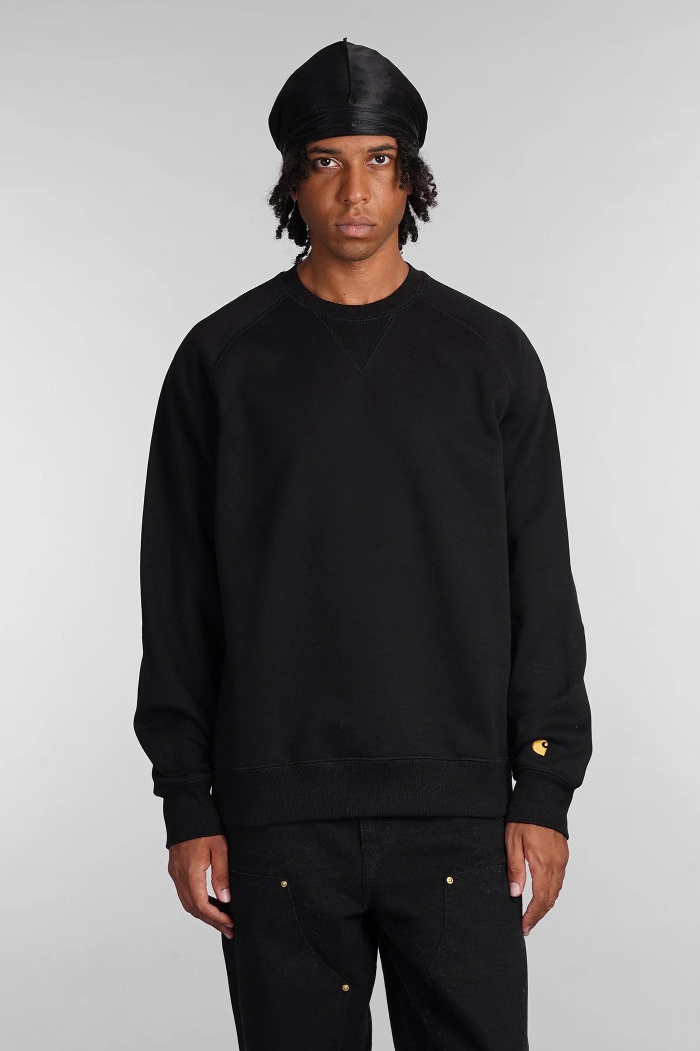 Sweatshirt in black cotton - Image 16