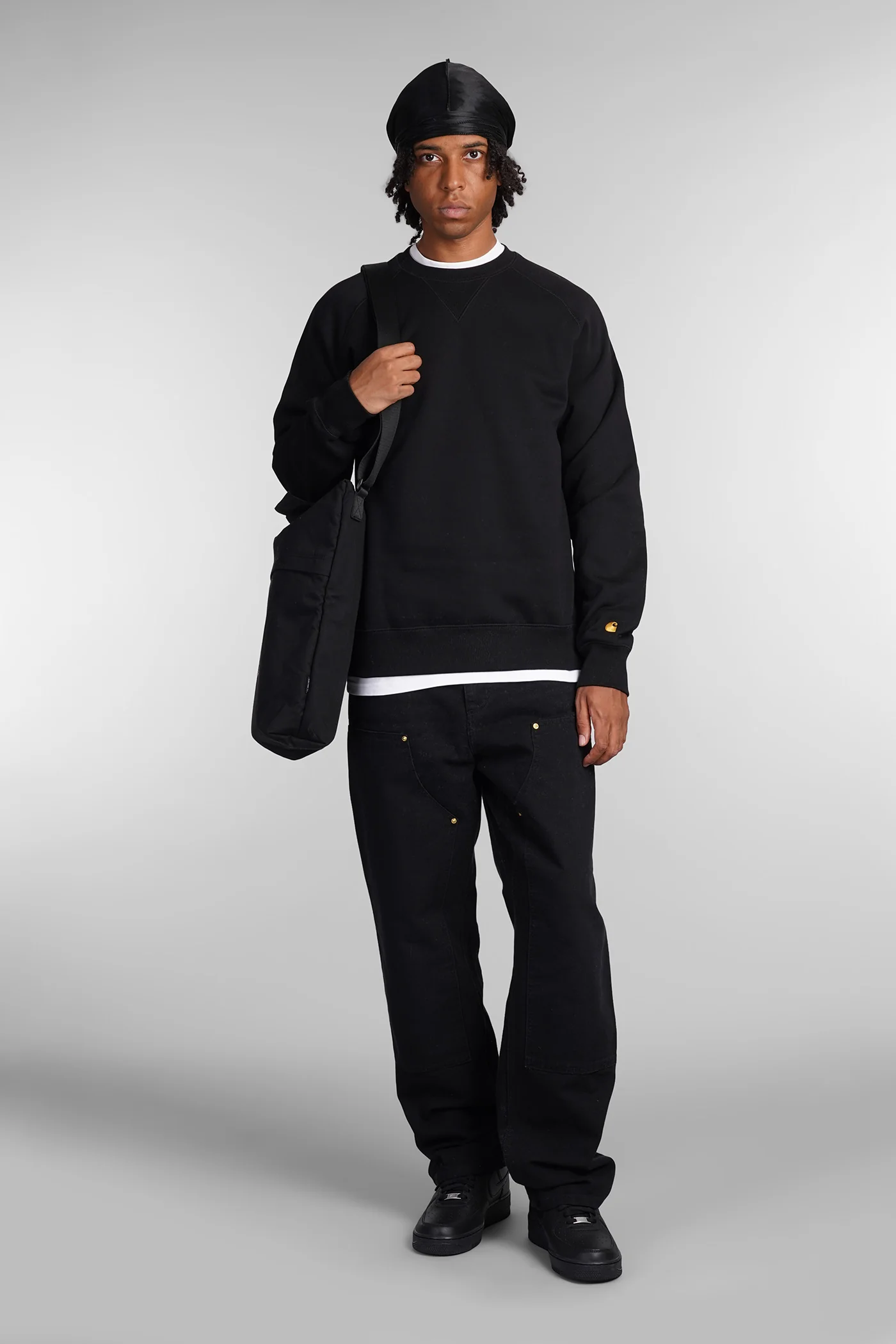 Sweatshirt in black cotton - Image 17