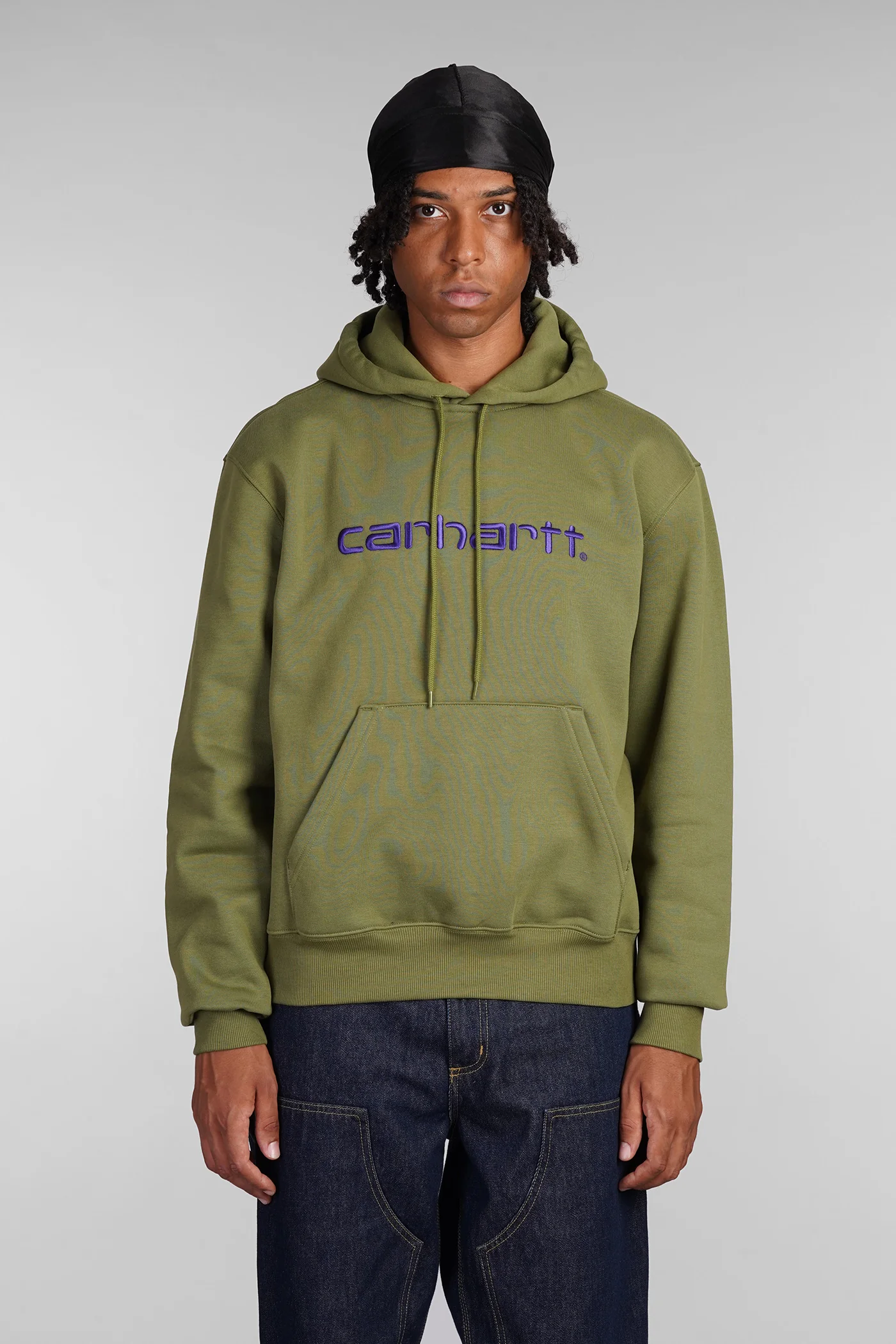 Sweatshirt in green cotton