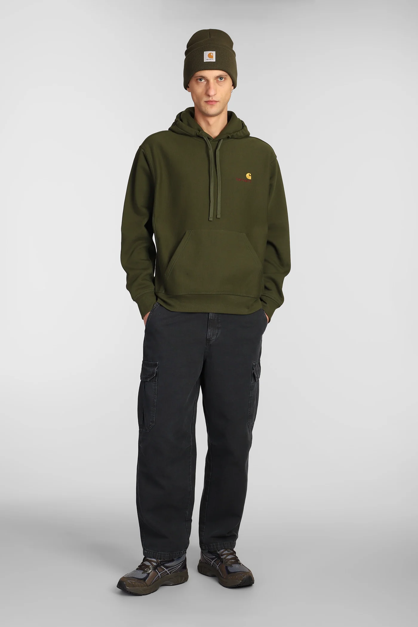 Sweatshirt in green cotton - Image 2