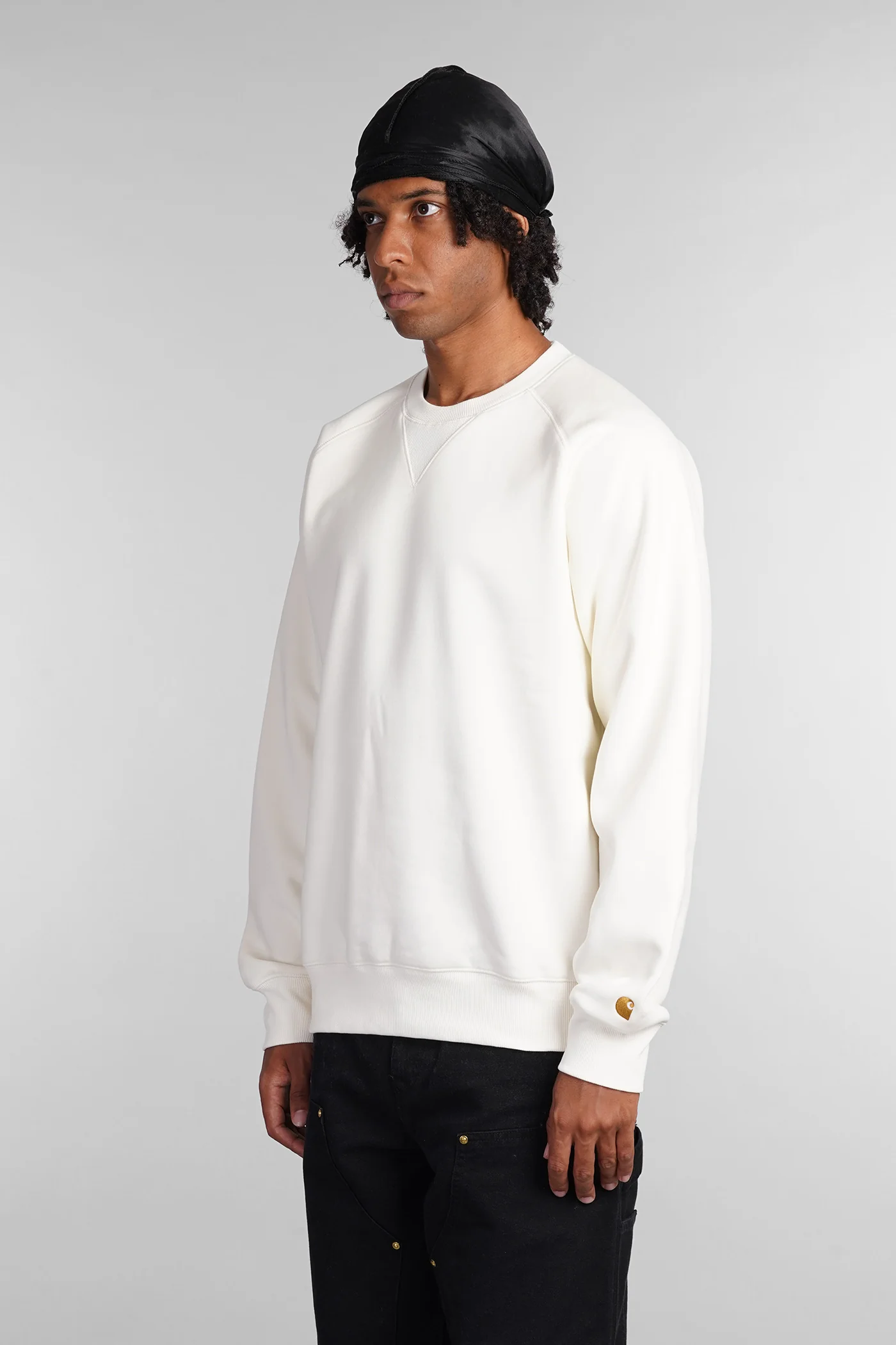 Sweatshirt in white cotton - Image 4