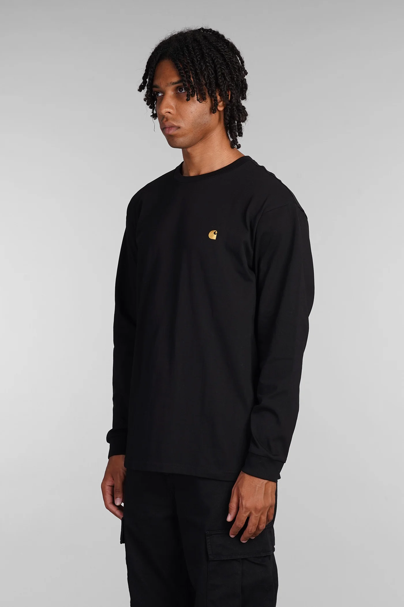T-Shirt in black cotton - Image 4