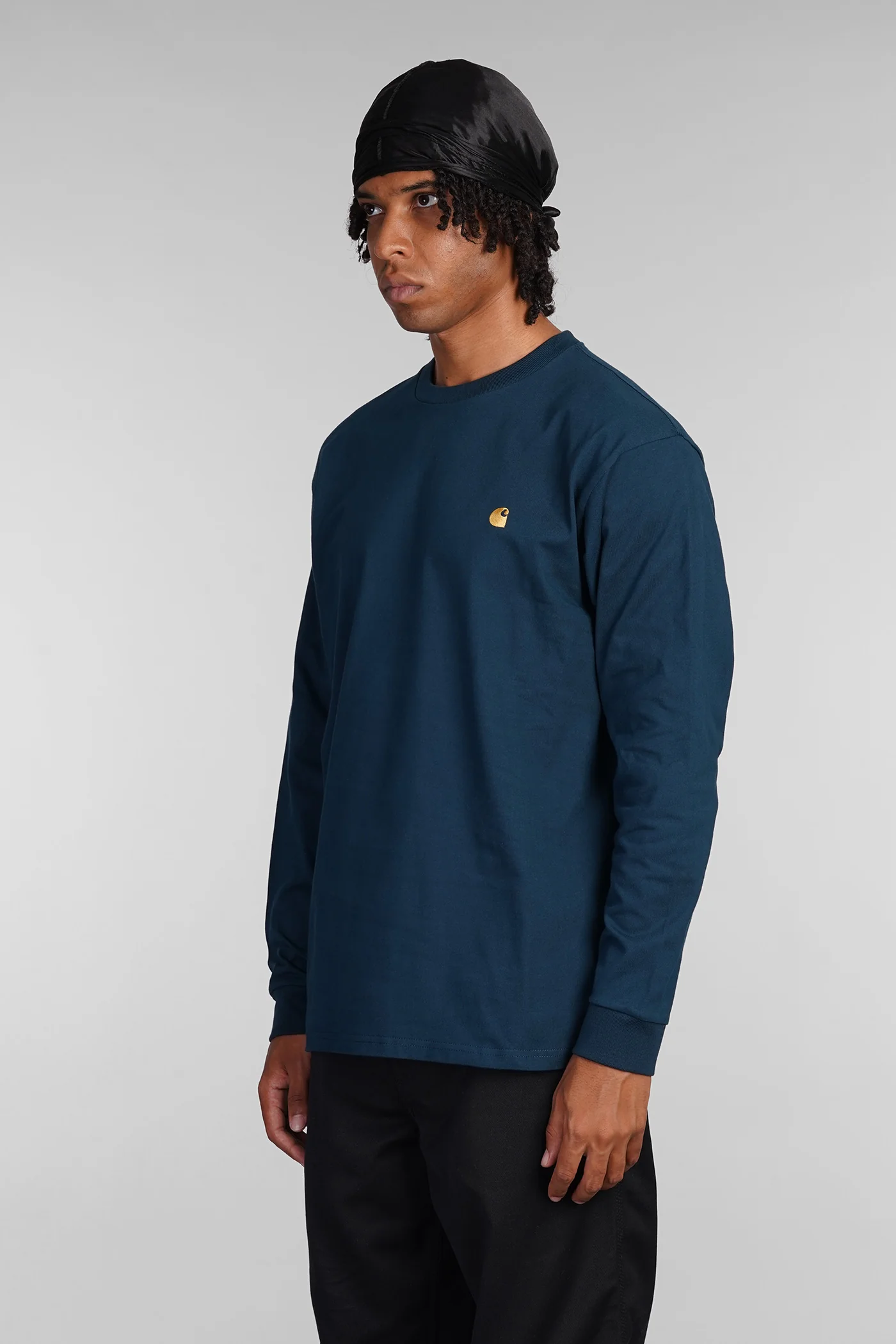 T-Shirt in petroleum cotton - Image 4