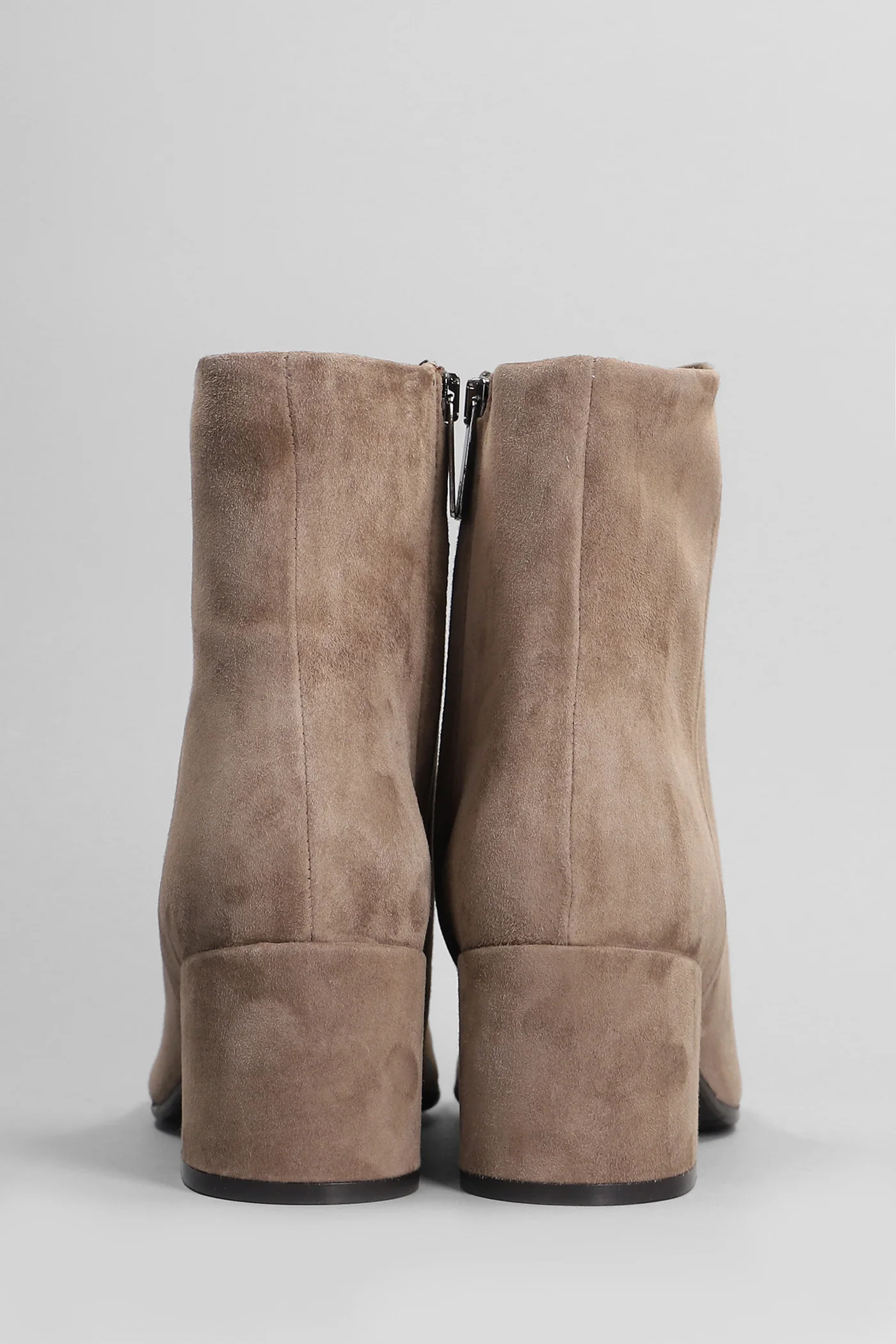 Amber Daily High heels Ankle boots in taupe suede - Image 4