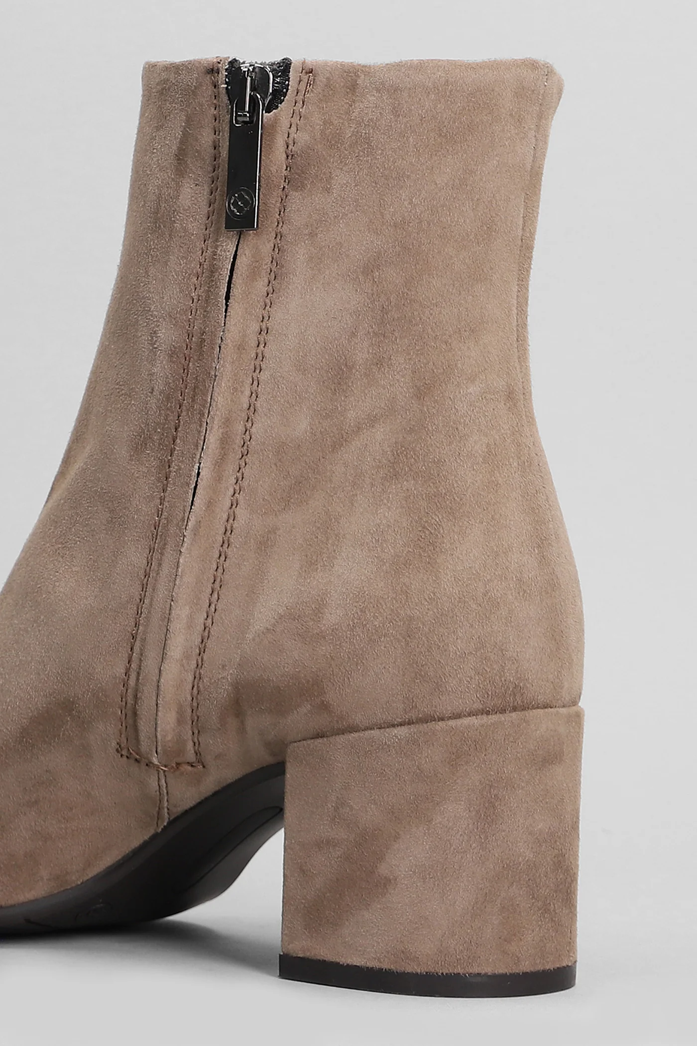 Amber Daily High heels Ankle boots in taupe suede - Image 5