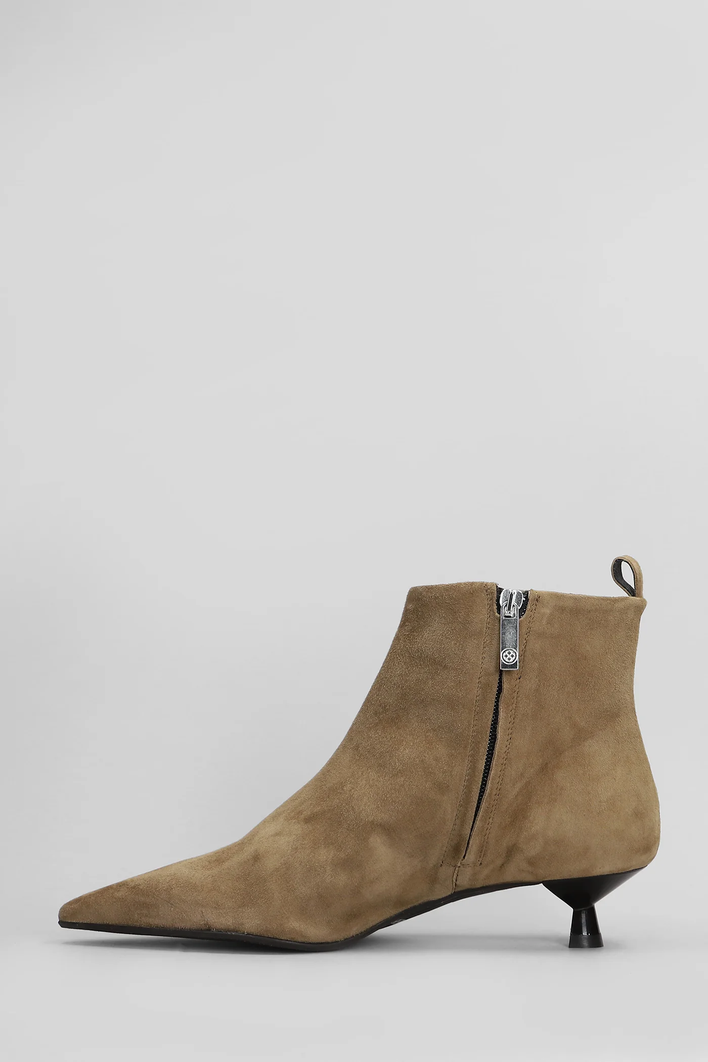 Demi Low High heels Ankle boots in taupe suede - Image 3