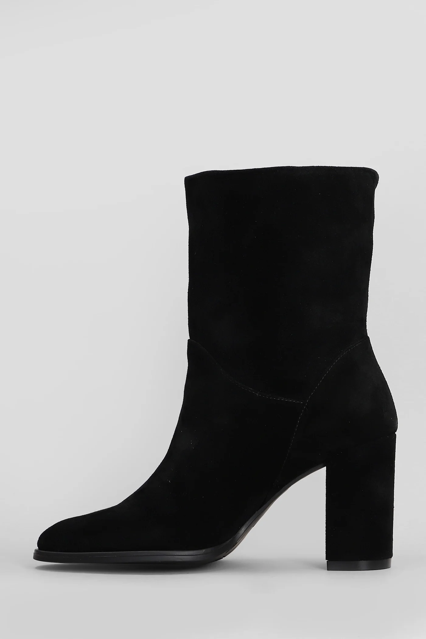 Gloria Mid M High heels Ankle boots in black suede - Image 3