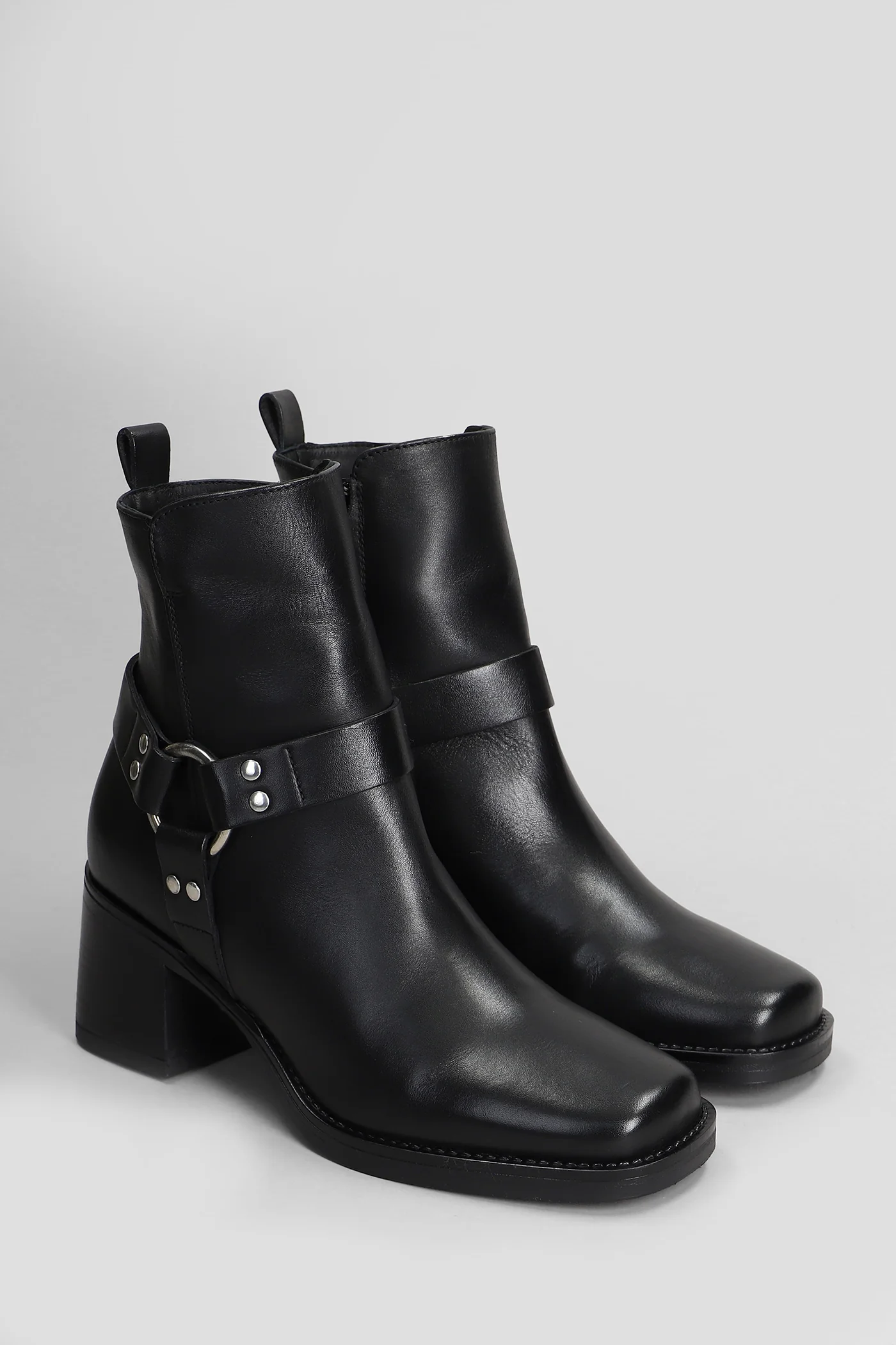 Holly Ring High heels Ankle boots in black leather - Image 2
