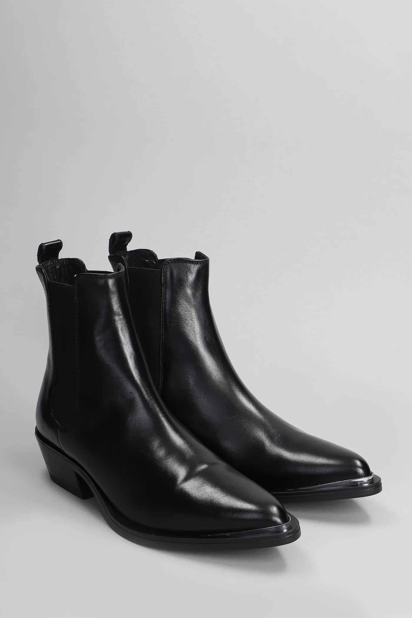 Kelly Beat C. texan Ankle boots in black leather - Image 2