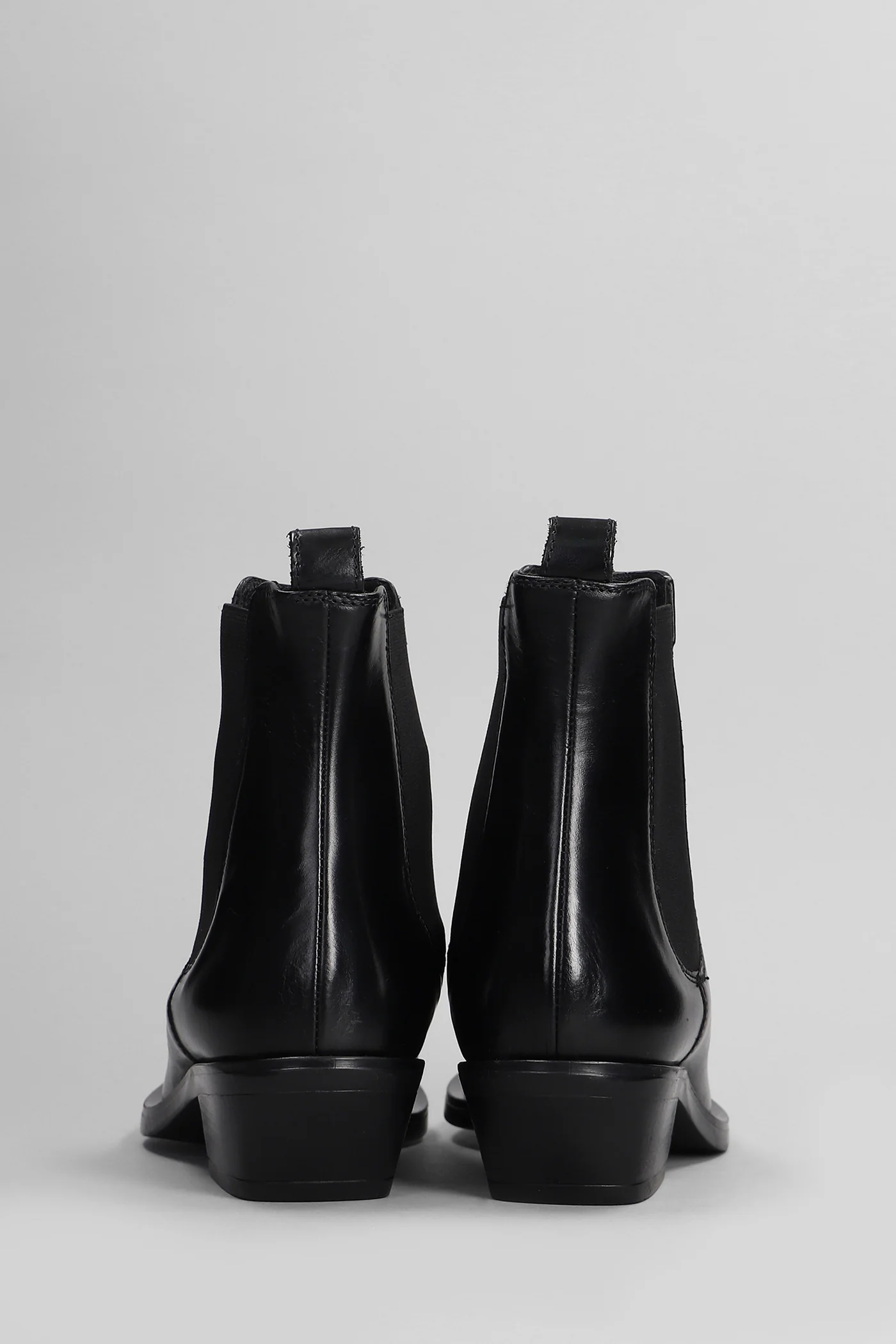 Kelly Beat C. texan Ankle boots in black leather - Image 4