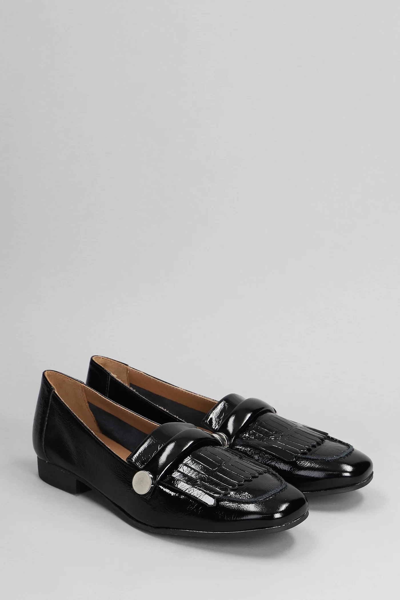 Mox Fringe Loafers in black leather - Image 2